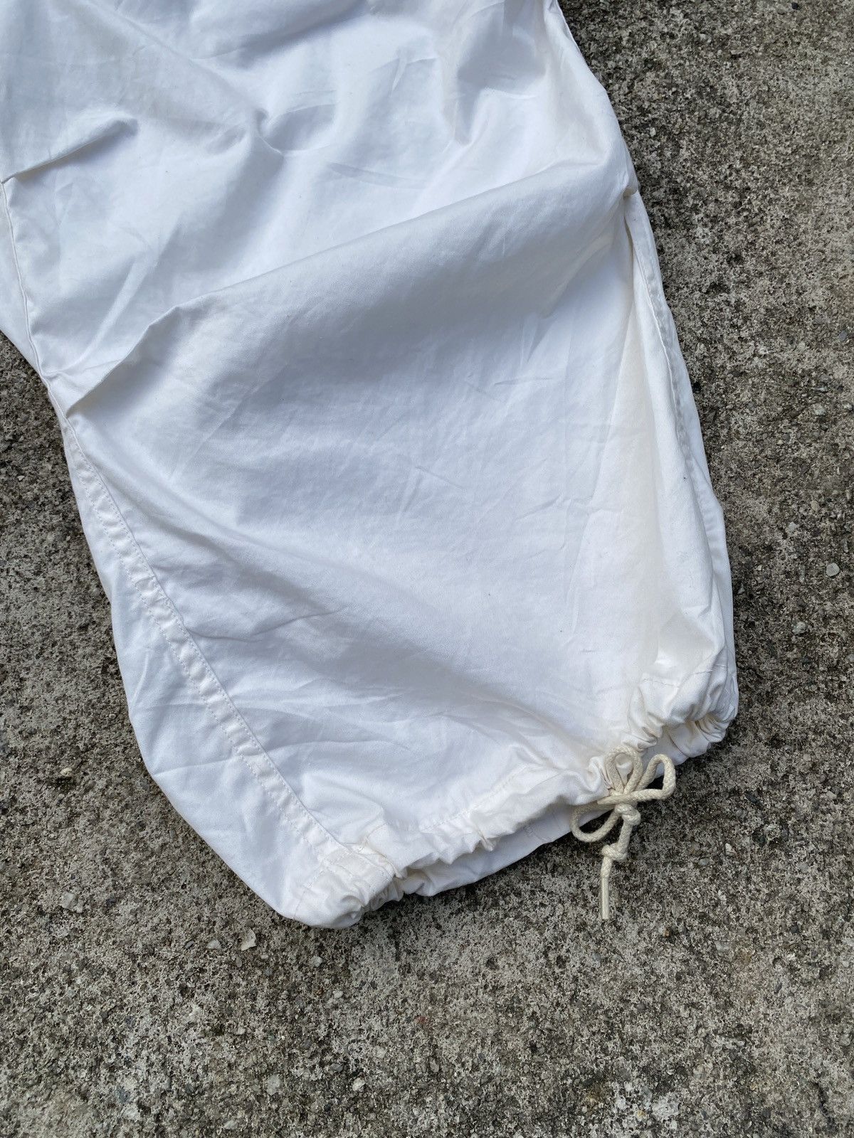 Vintage 1990s - Trouser Snow Cam White Army Parachute Baggy Pant Size US 34 / EU 50 - 6 Thumbnail