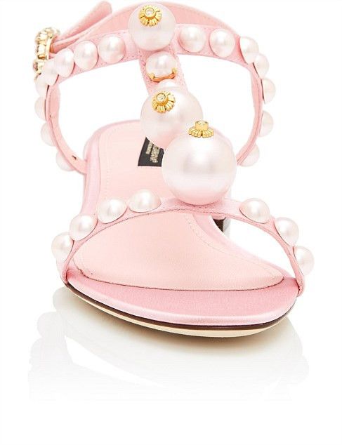 Dolce & Gabbana o1y0925 Square Heel Sandals in Pink Size US 5 / IT 35 - 2 Thumbnail