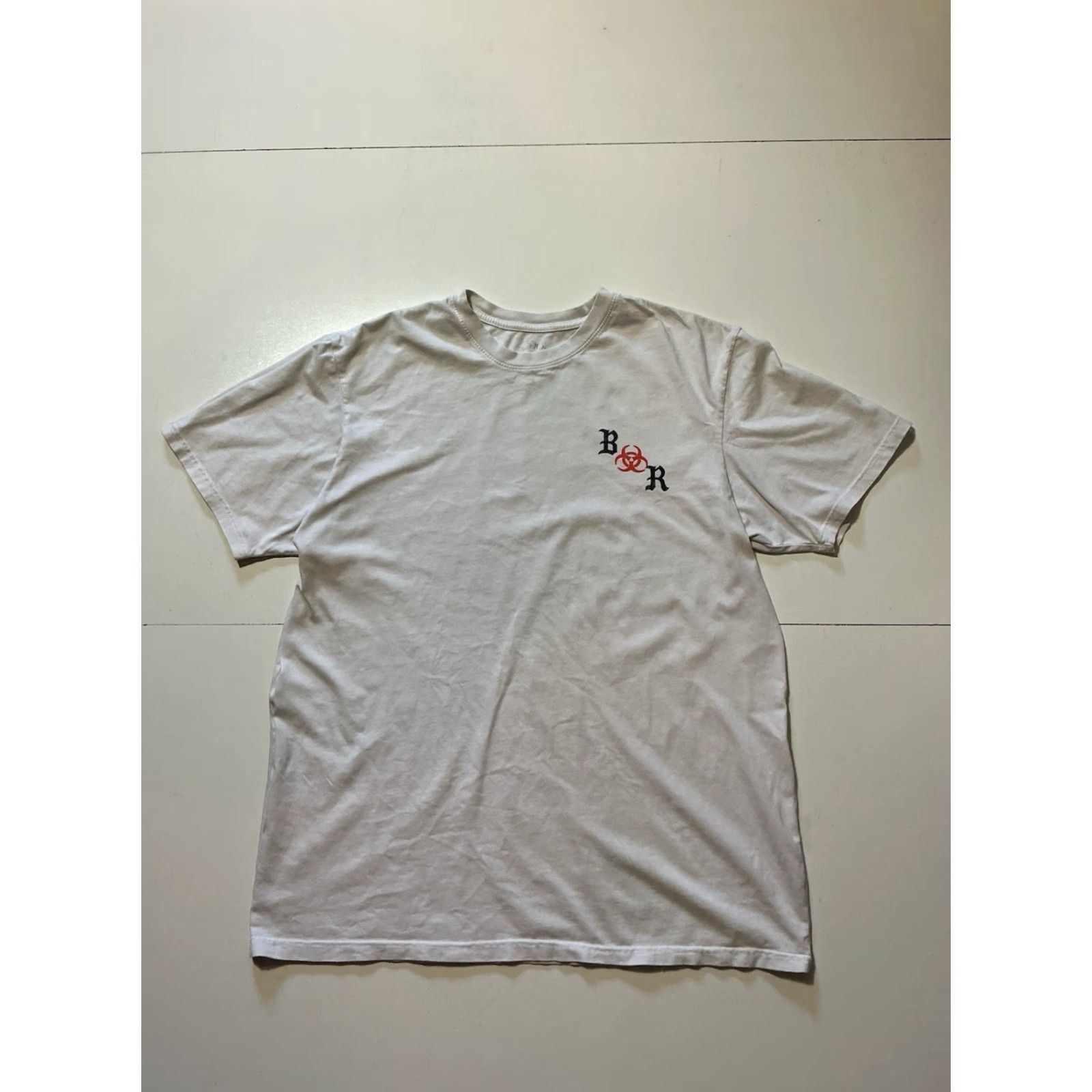 Born X Raised VINTAGE Born X Raised Los Angeles 2020 Quarantine Hazard White Graphic S/S T-Shirt L Mens Size US L / EU 52-54 / 3 - 2 Thumbnail
