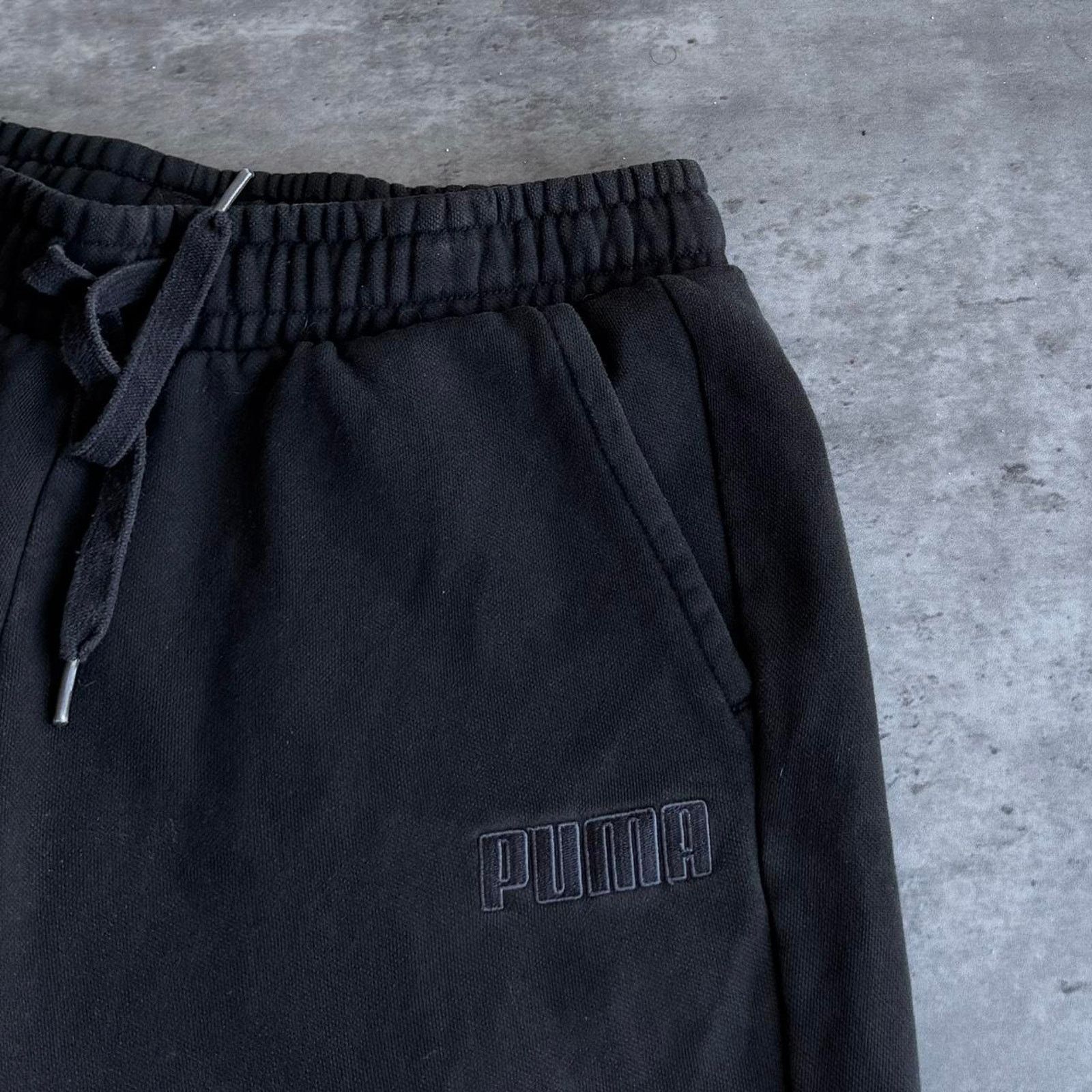 Puma × Vintage Vintage Y2K Puma Faded Black Embroidered Athletic Sweatpants Size US 30 / EU 46 - 3 Thumbnail
