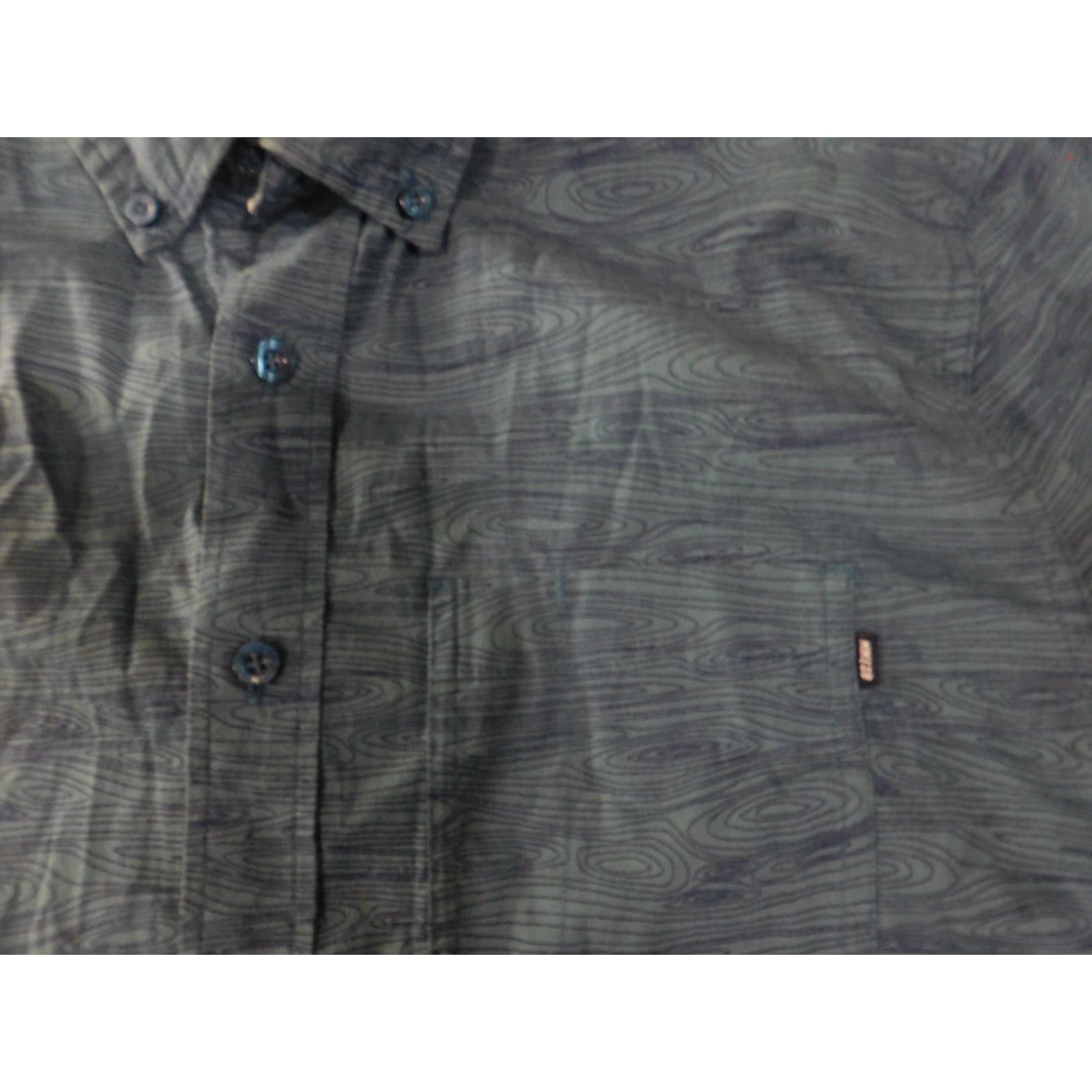 Nike Nike SB Shirt Men S Green Geometric Button Up Casual Pocket Collared Knit Cotton Size US S / EU 44-46 / 1 - 5 Thumbnail