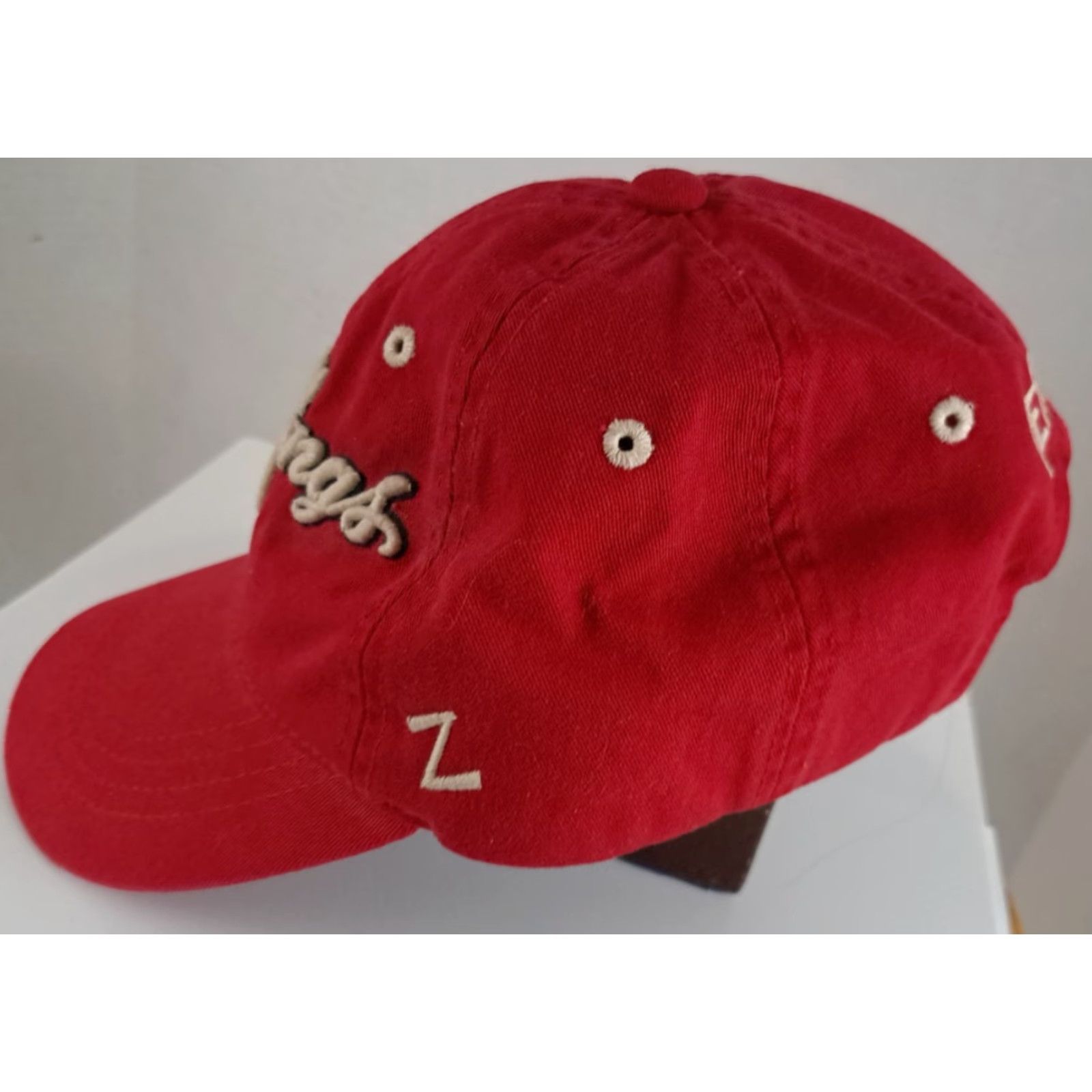 Zephyr VINTAGE Detroit Red Wings Hockey Adjustable Embroidered Zephyr Hat Hat Men One Size Red Cotton Canvas Baseball Cap Sports Adjustable Men Size ONE SIZE - 2 Thumbnail