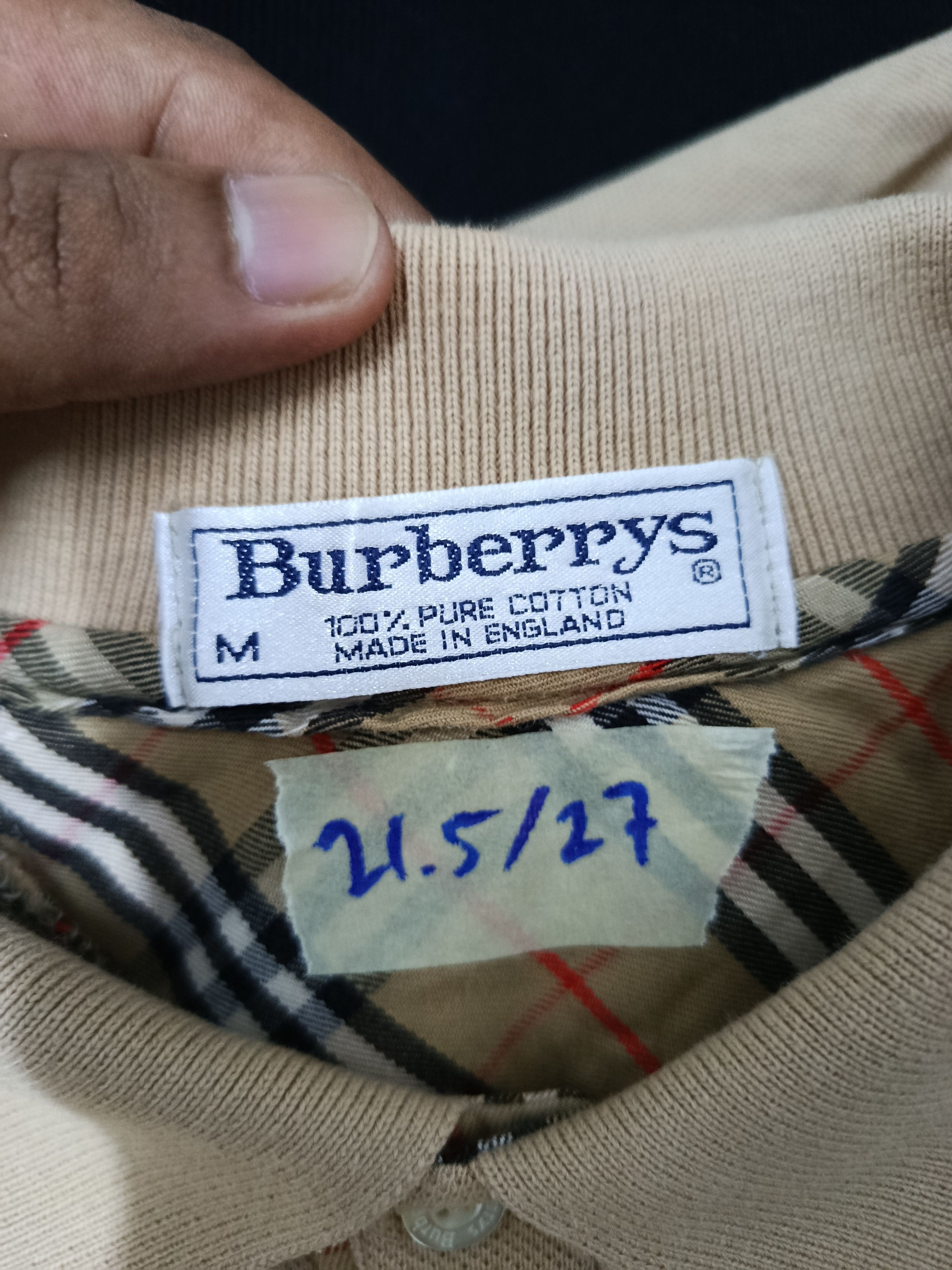 Burberry Vintage Burberrys Long Sleeve polo tee Size US M / EU 48-50 / 2 - 7 Thumbnail