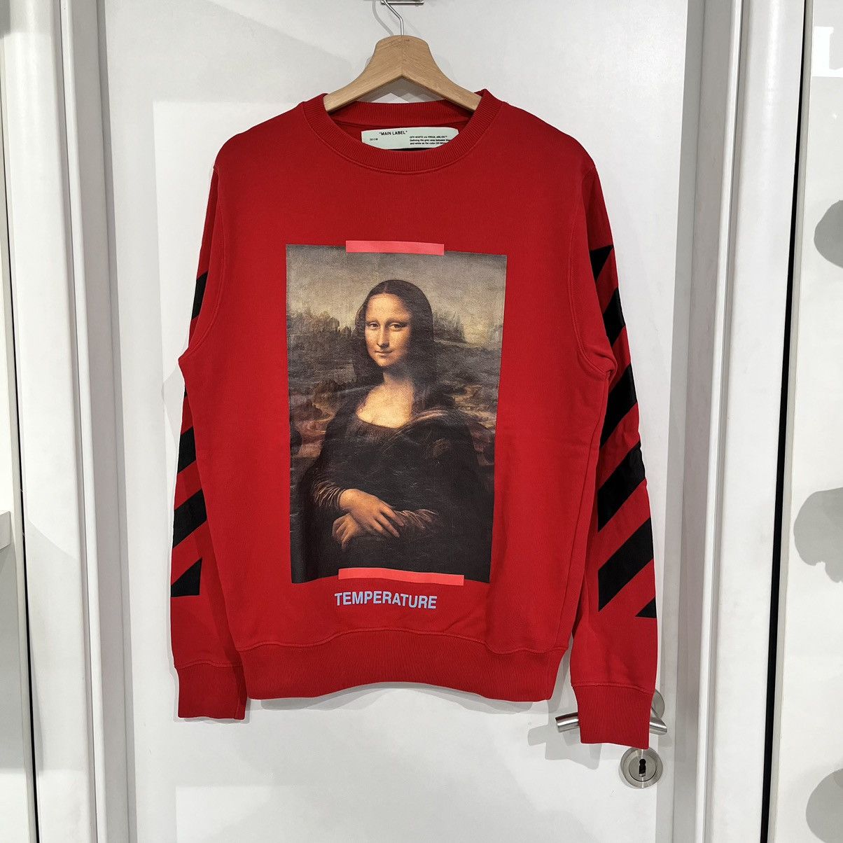 Off White Off White Monna Lisa Crewneck Red Grailed