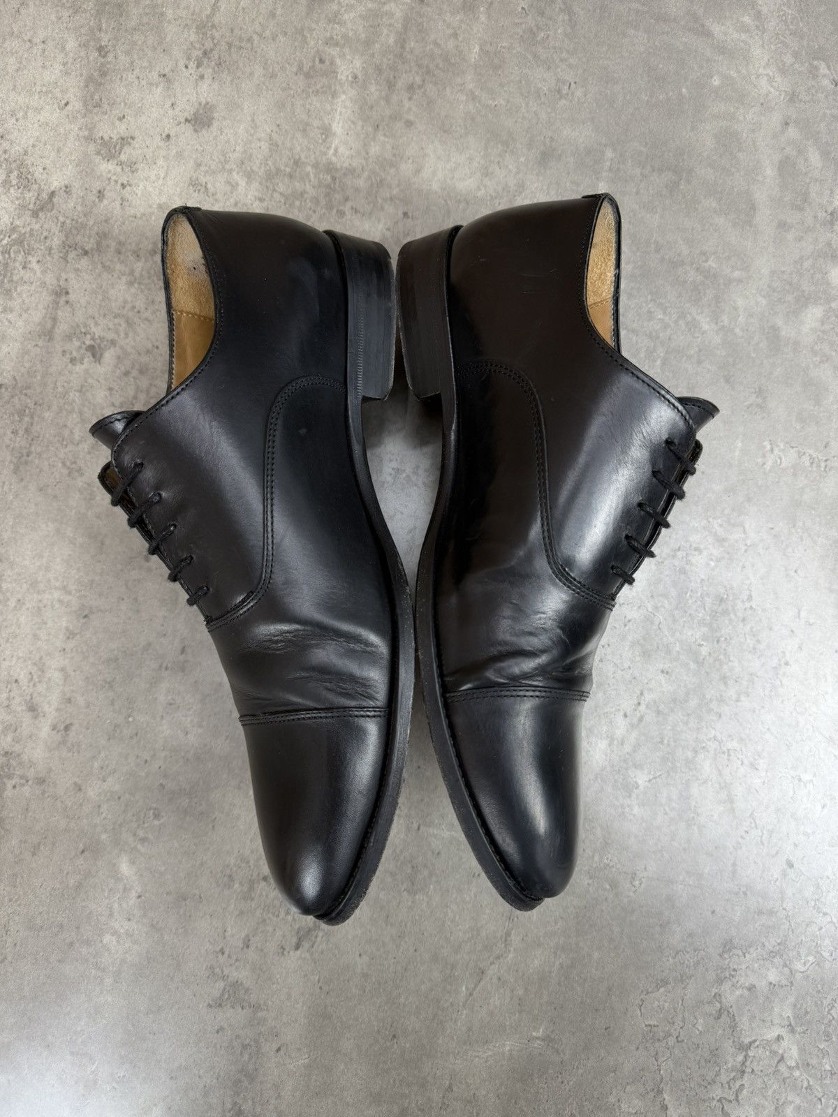Suitsupply SuitSupply Black Cap Toe Oxford Shoes Leather Size 42 1/2 Size US 9.5 / EU 42-43 - 8 Thumbnail