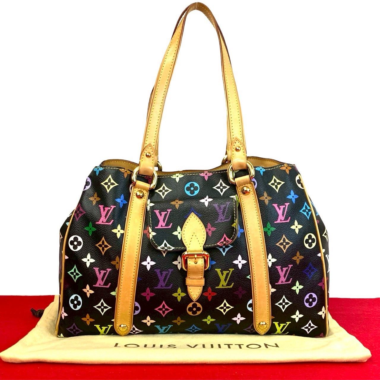 Louis Vuitton Louis Vuitton Louis Vuitton Aurelia MM Monogram Multicolor Tote Bag Textile Tote Bag DUTY FREE for USA Size ONE SIZE - 1 Thumbnail