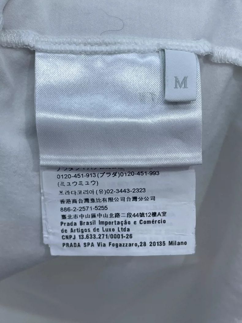 Prada Prada White basic short sleeves 2504-Nextarrow Size US M / EU 48-50 / 2 - 5 Thumbnail