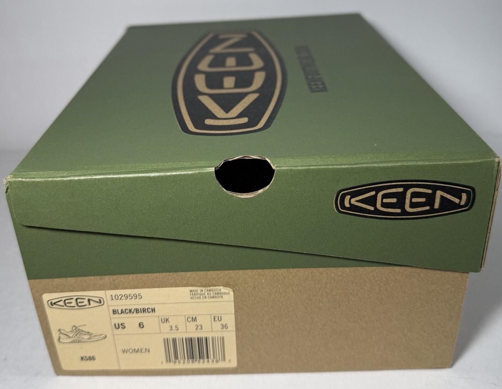 KEEN KEEN KS86 Sneaker Comfort Walking Hiking Shoe Black/Birch Size US 6 / IT 36 - 6 Thumbnail