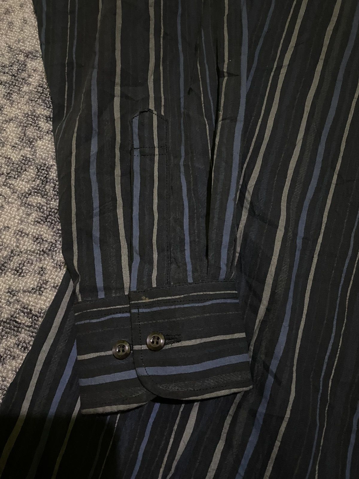 Balenciaga Vintage Balenciaga button ups striped shirt Size US L / EU 52-54 / 3 - 7 Thumbnail