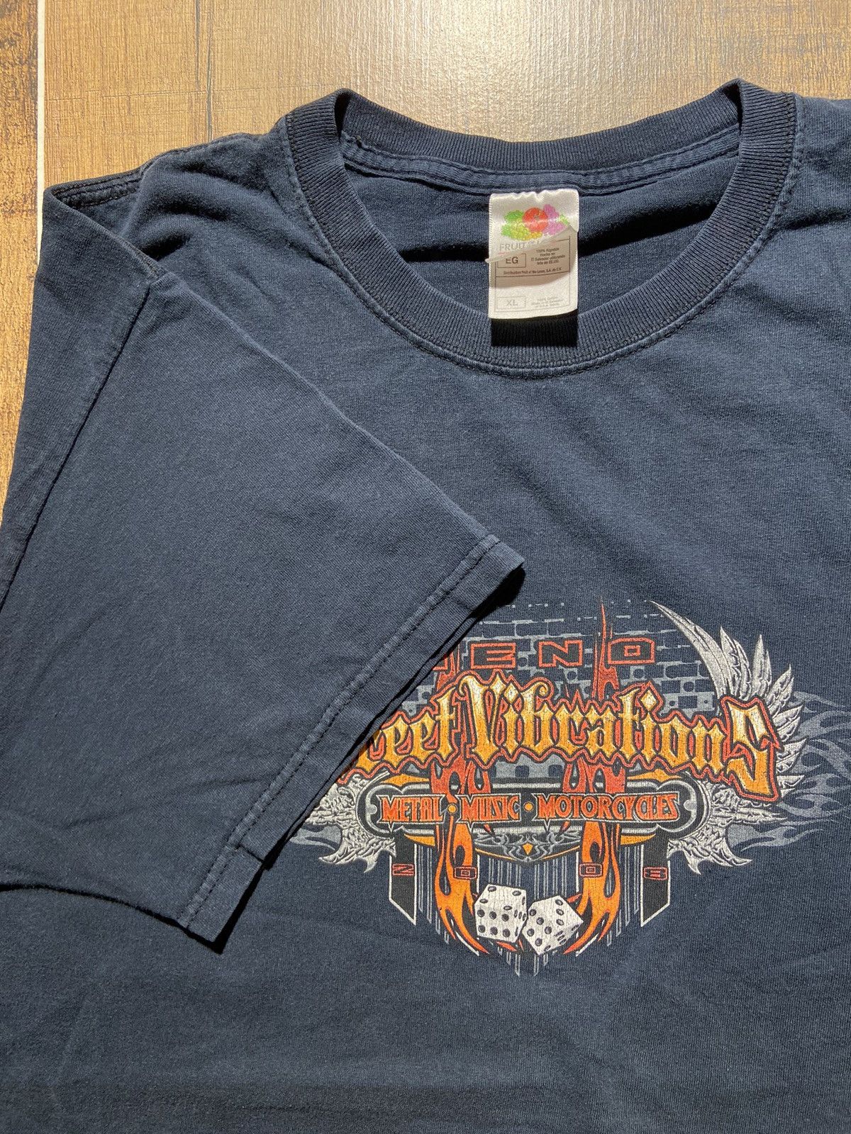 Fruit Of The Loom Vintage 2008 street vibrations chopper tee Size US XL / EU 56 / 4 - 5 Thumbnail