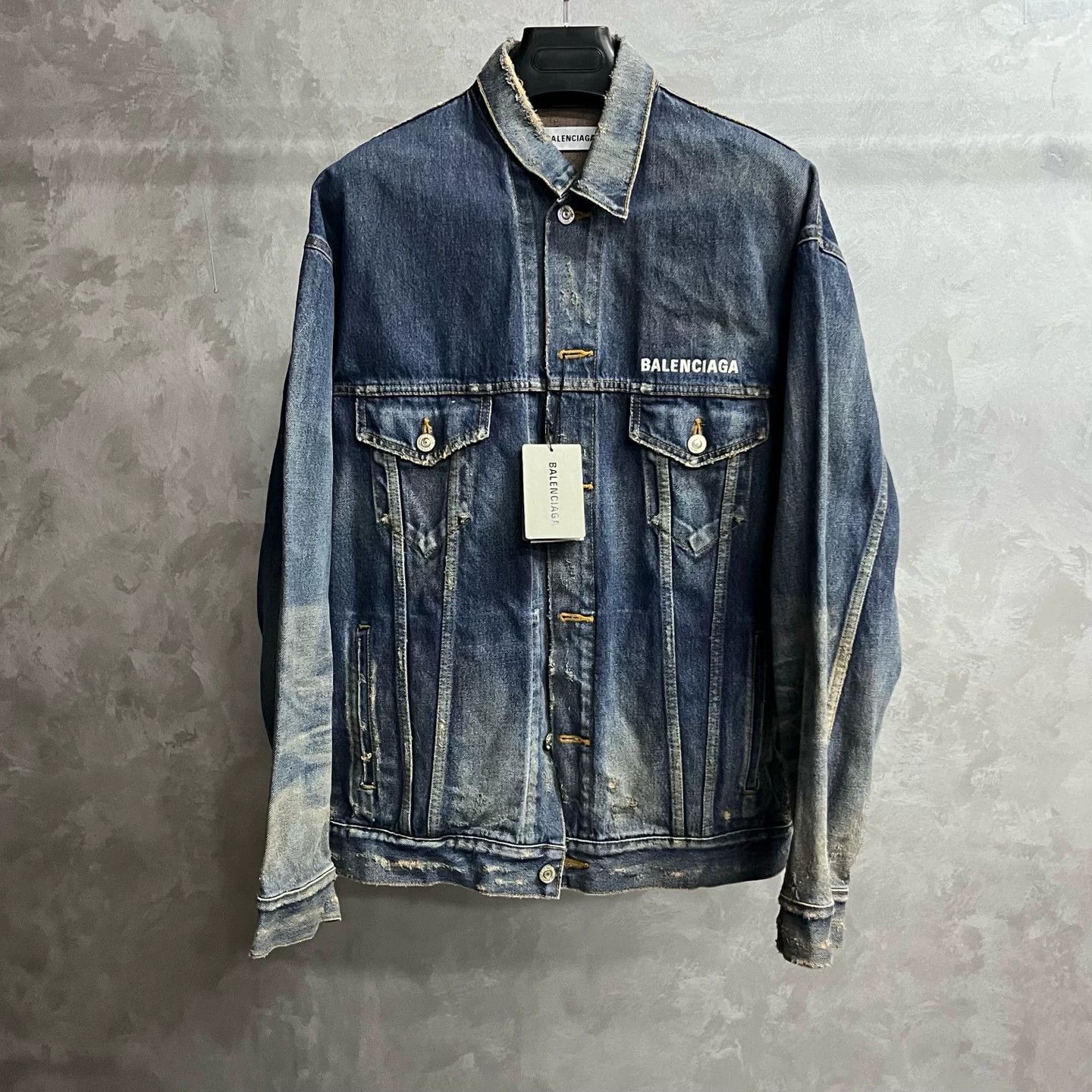 Balenciaga Balenciaga Retro Denim Hoodie 34 Men Size US XS / EU 42 / 0 - 1 Thumbnail