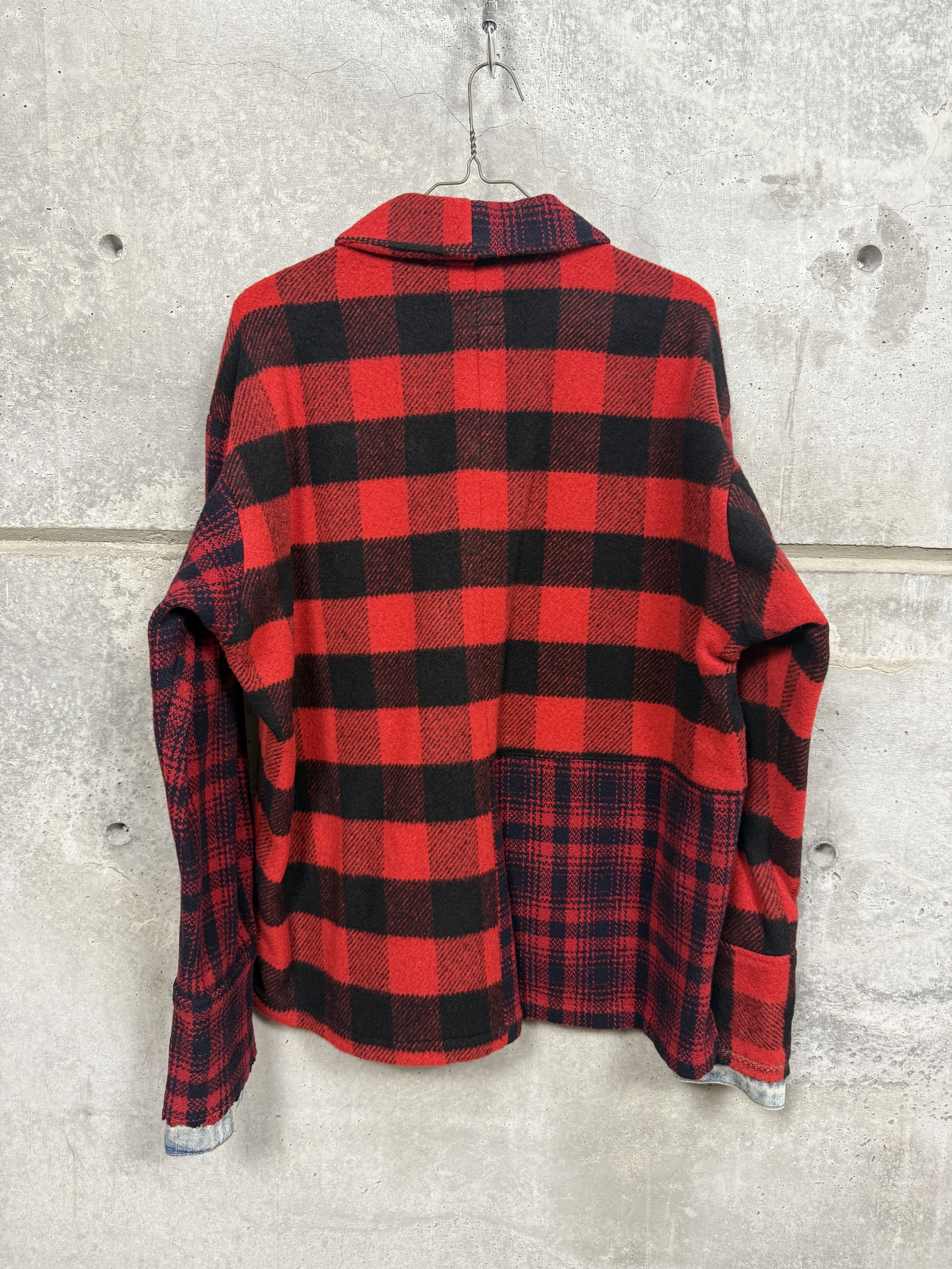 Greg Lauren $1375 Greg Lauren Buffalo Plaid Shawl Collar Box Jacket Size US L / EU 52-54 / 3 - 2 Thumbnail