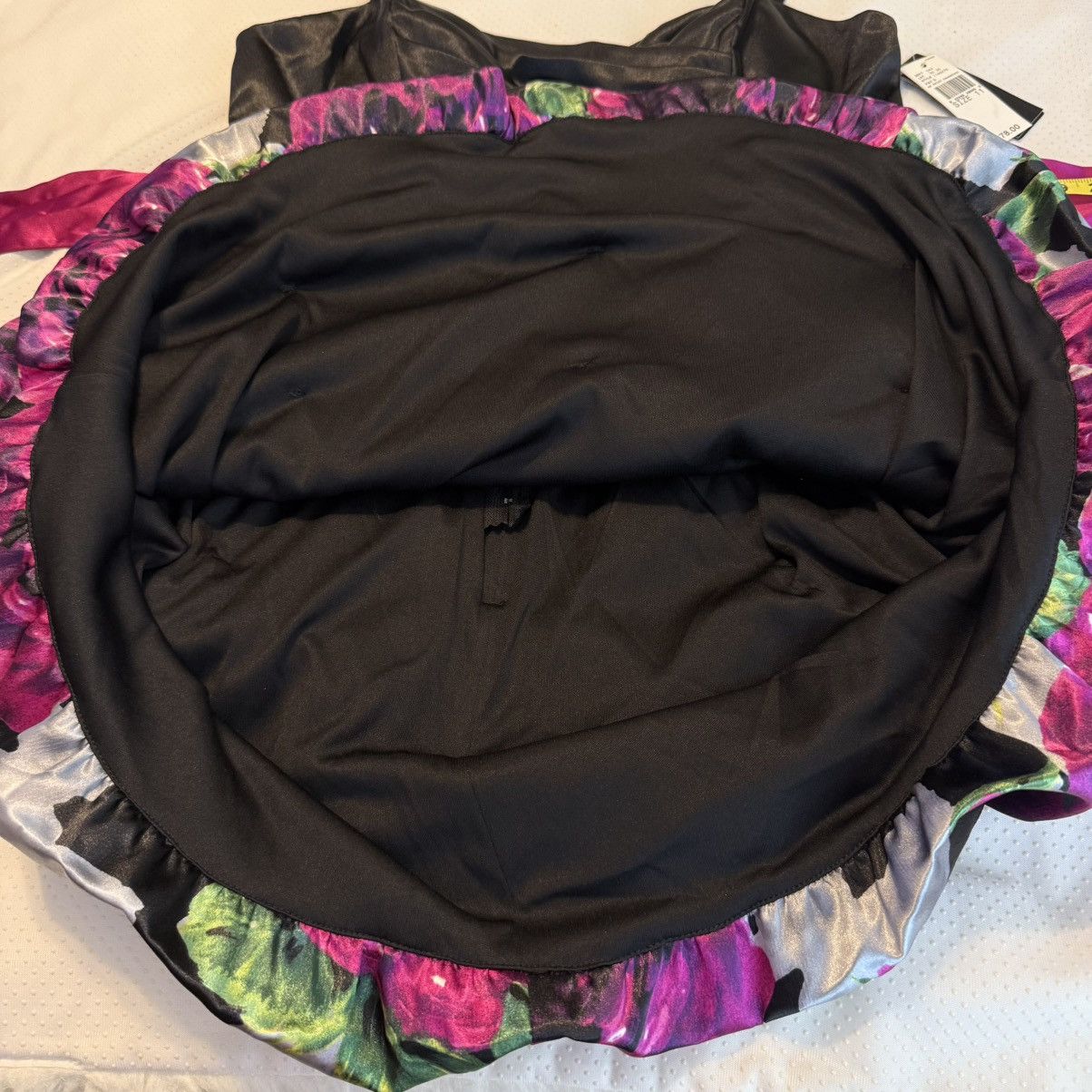 Vintage IZ Beyer Y2K Floral Bubble Dress Juniors Sz 11 Prom Party Size L / US 10 / IT 46 - 14 Thumbnail