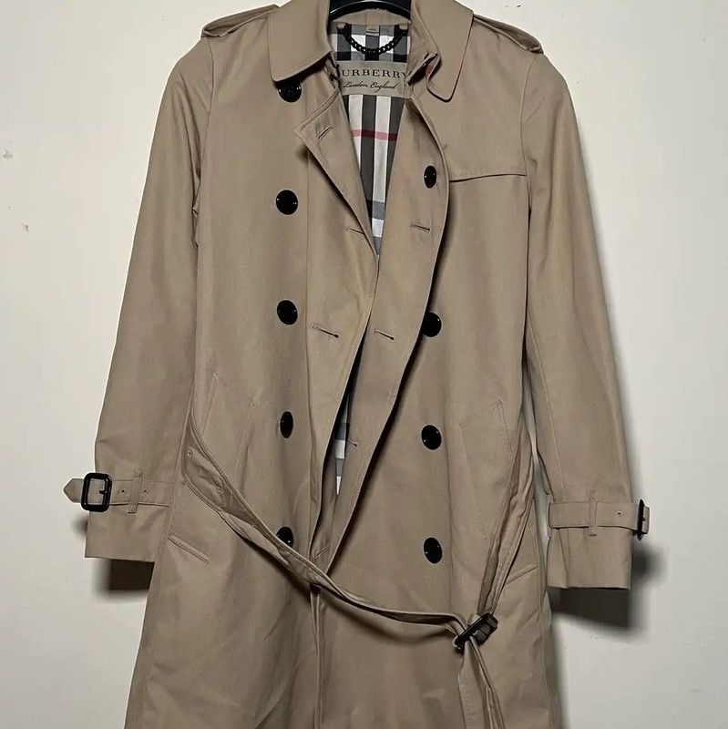 Burberry Burberry Women's Khaki Cotton Trench Coat Size XS / US 0-2 / IT 36-38 - 1 Thumbnail