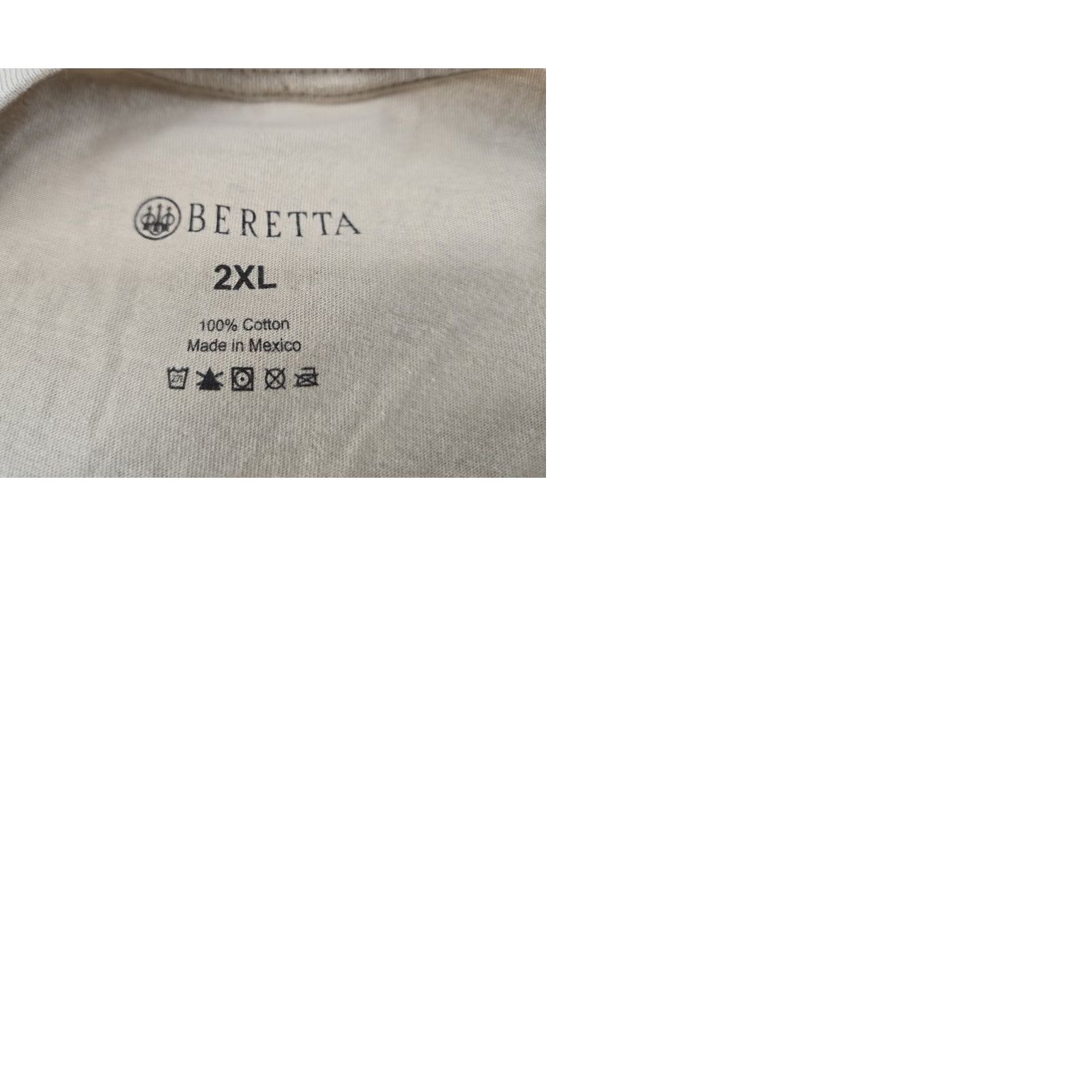 Logo 7 Beretta Logo T Shirt Adult 2XL Tan Brown Short Sleeve Graphic Print Mens Shirt Size US XXL / EU 58 / 5 - 9 Thumbnail