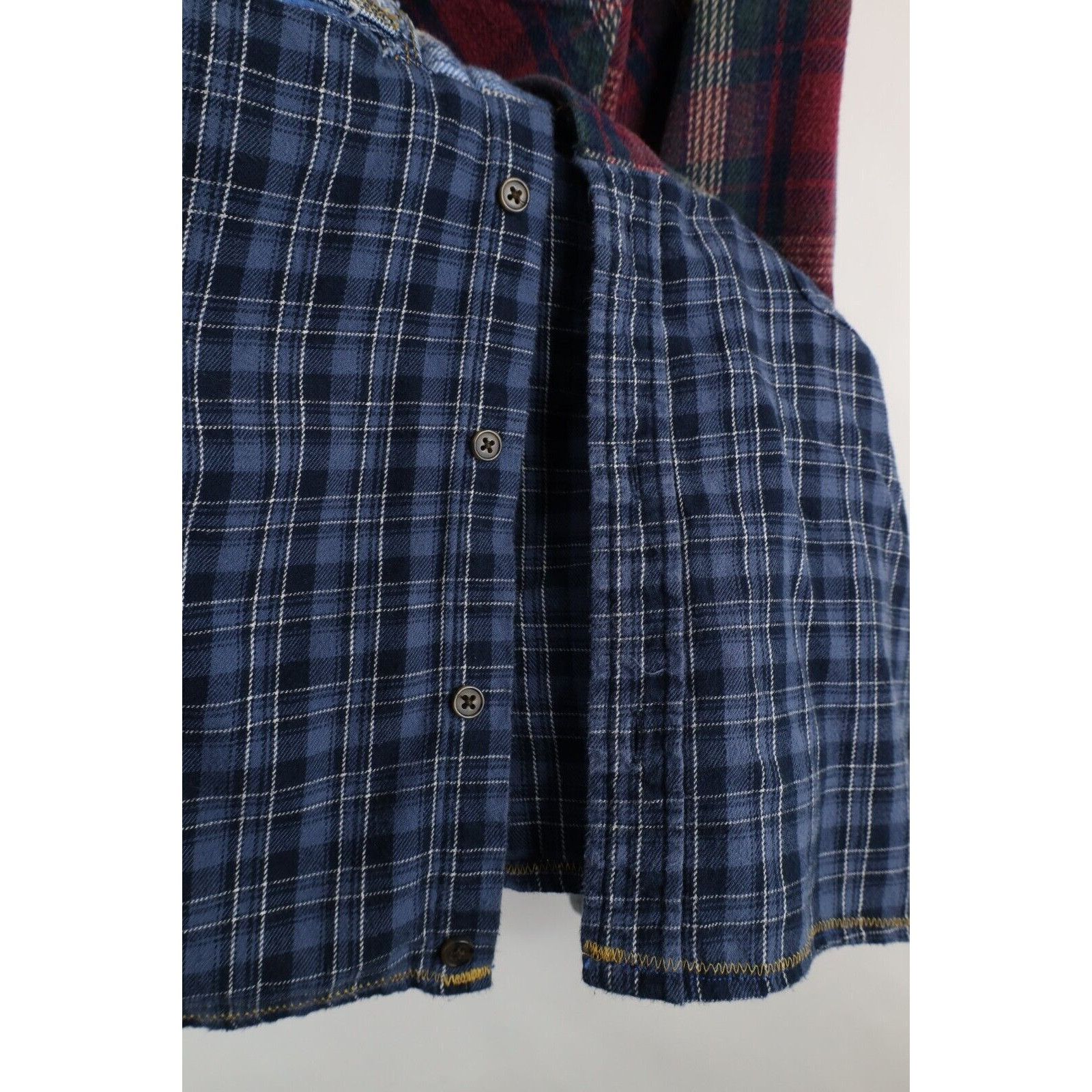 Vintage Vintage 90s Y2K Streetwear Custom Flannel Shirt Dress Size L / US 10 / IT 46 - 12 Thumbnail