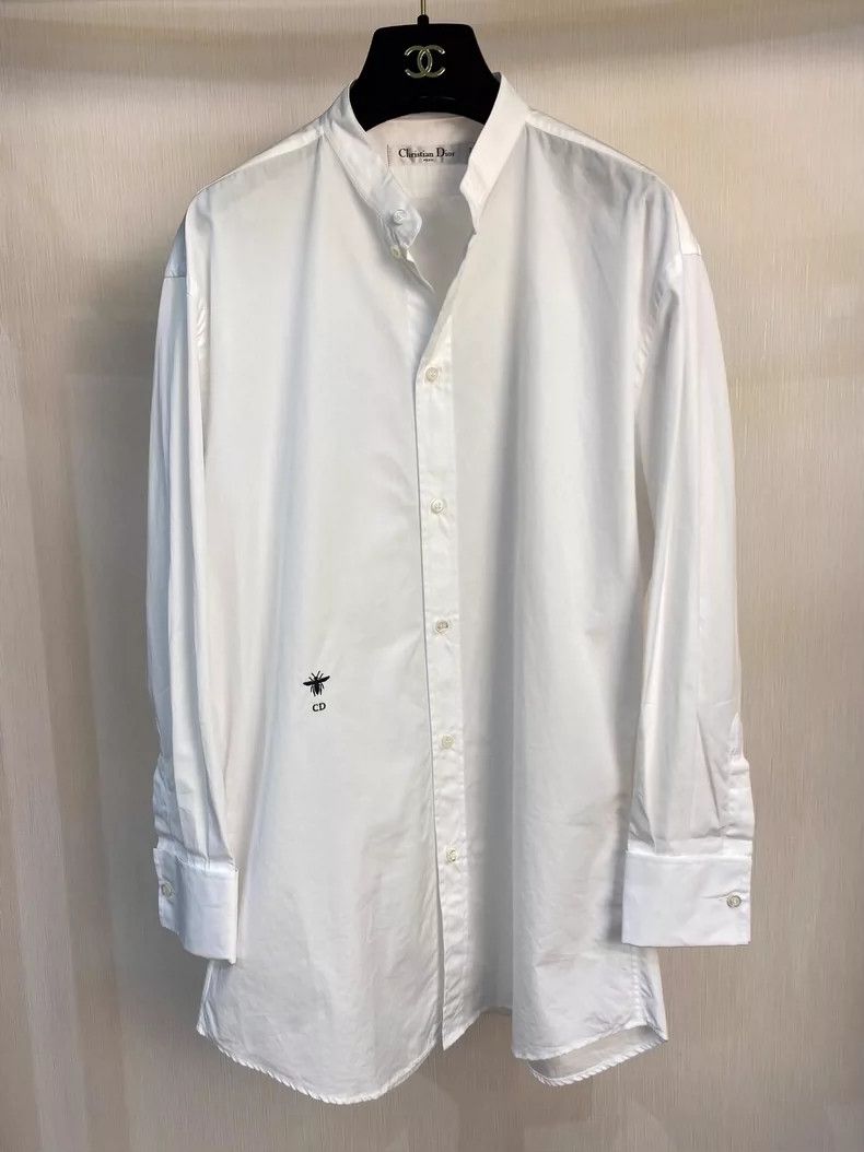 Dior Dior Classic little bee white shirt Size XXS / US 00 / IT 34 - 2 Thumbnail