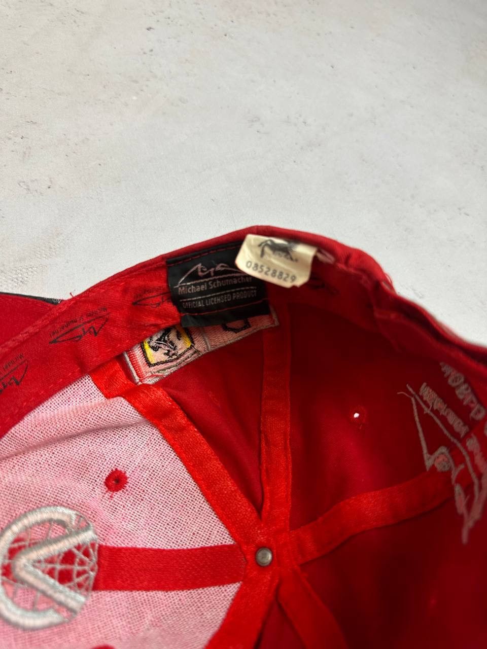 Vintage Vintage Ferarri Schumacher Racing F-1 Cap Y2K Os Size ONE SIZE - 6 Thumbnail