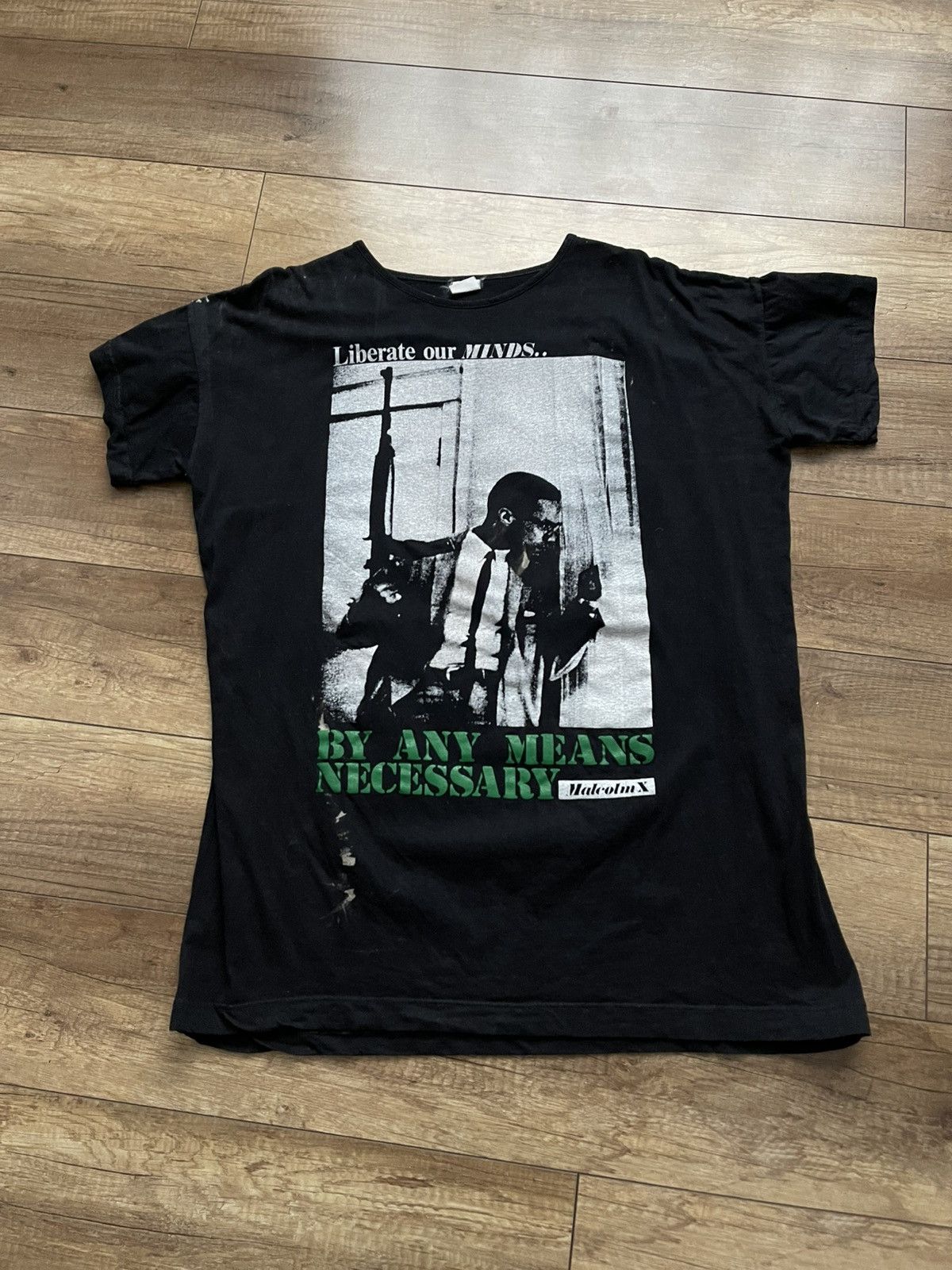 Vintage Malcolm X Liberate Our Minds Vintage Movie T-Shirt Tee 90s Size US XL / EU 56 / 4 - 2 Thumbnail