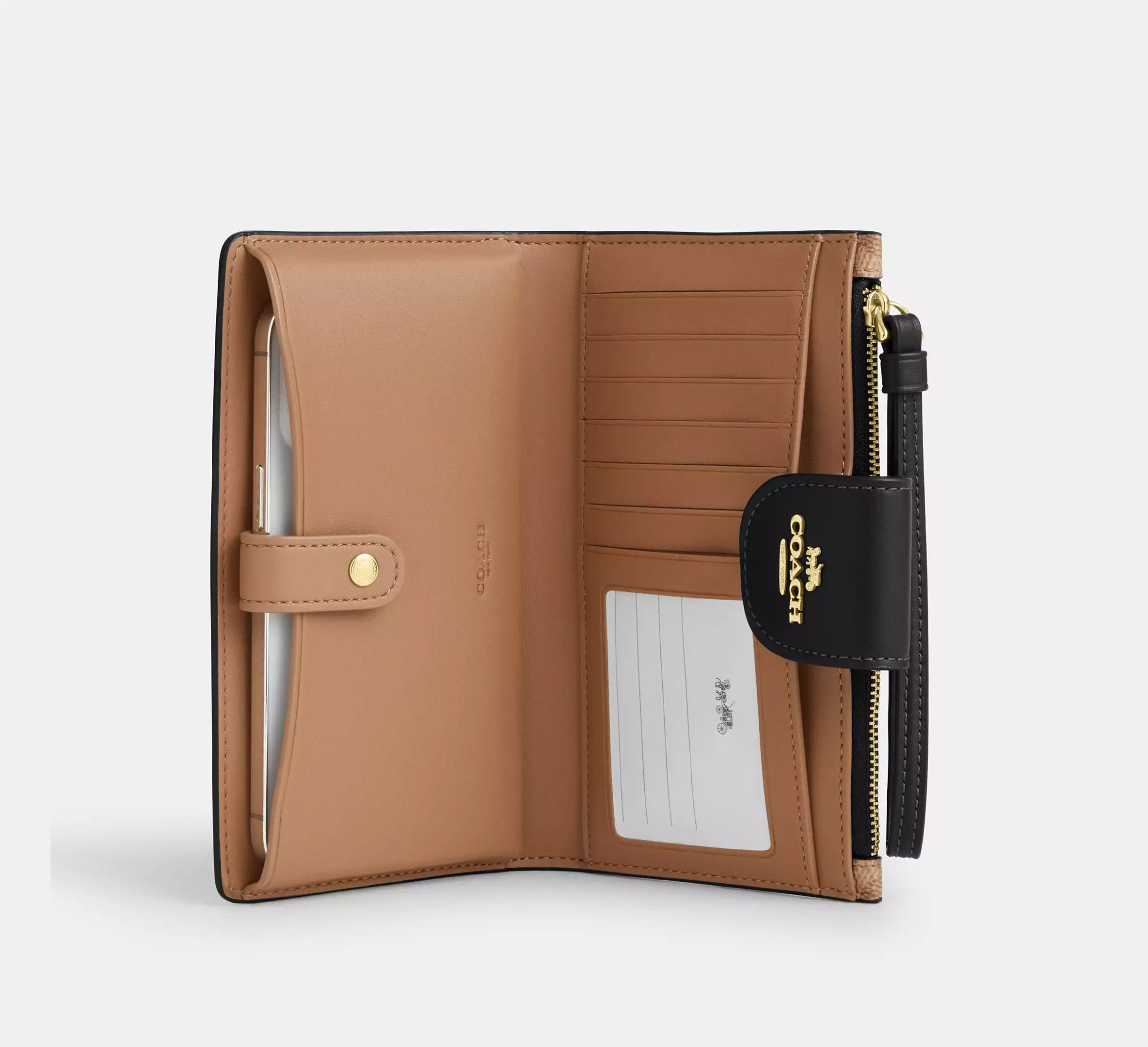 Coach Phone Wallet In Signature Canvas CW780 Size ONE SIZE - 4 Thumbnail