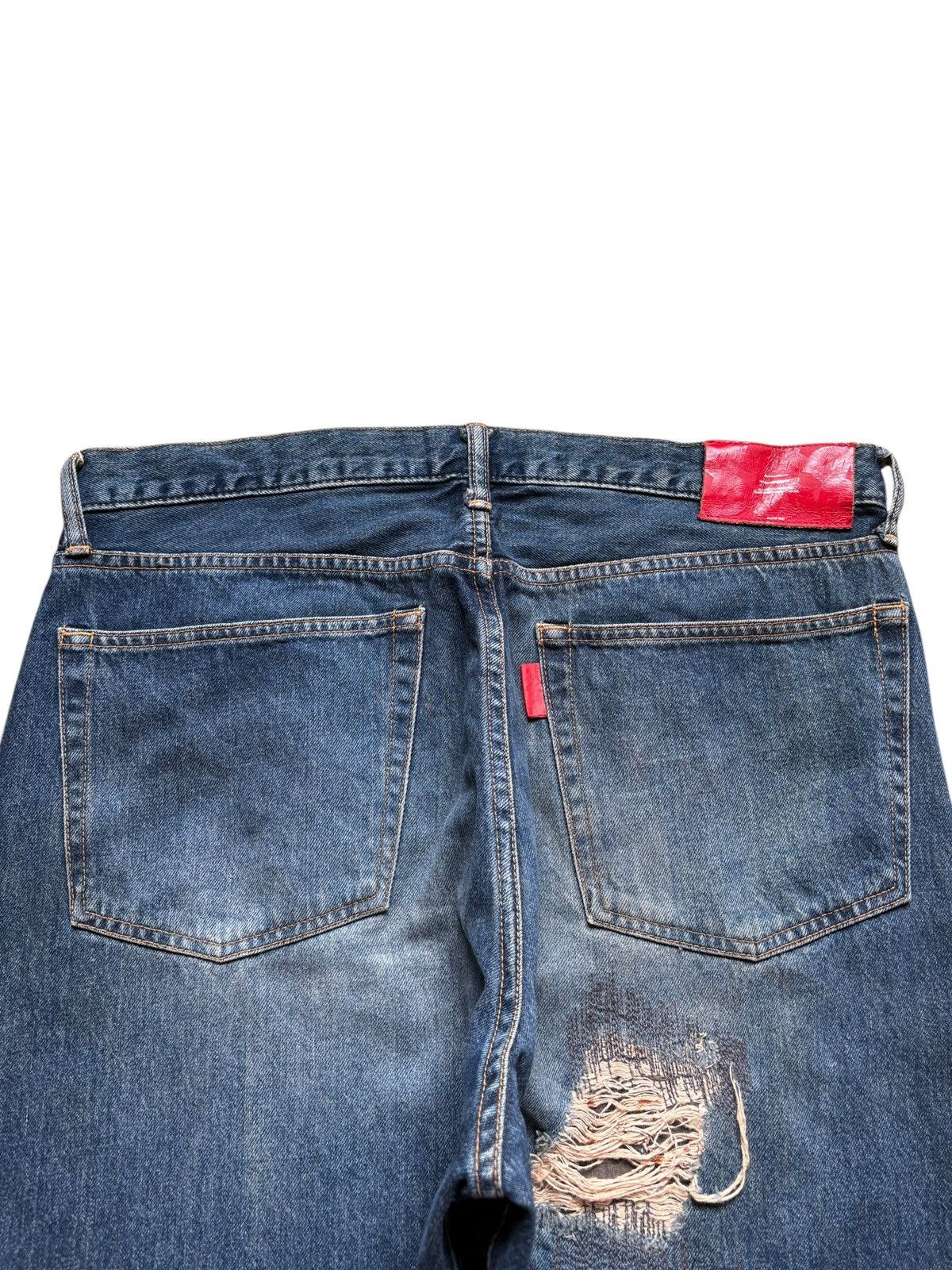 Japanese Brand Vintage Japanese Swagger Mud Wash Patched Baggy Jeans Size US 36 / EU 52 - 8 Thumbnail