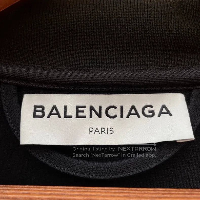 Balenciaga Balenciaga Black Viscose Fiber Stand Collar Long-sleeve Sp Size US M / EU 48-50 / 2 - 3 Thumbnail