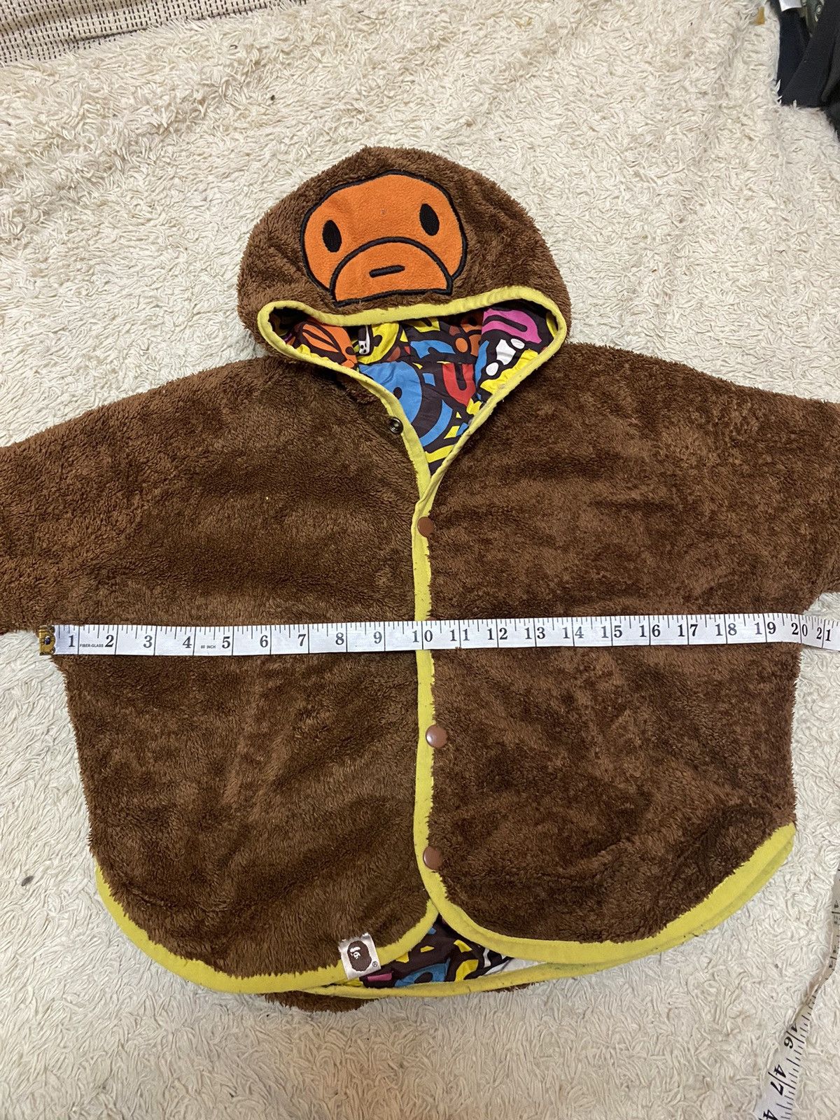 Bape ‼️BAPE FLEECE/NYLON JACKET REVERSBLE SIZE 2-3year ‼️ Size US XXS / EU 40 - 6 Thumbnail