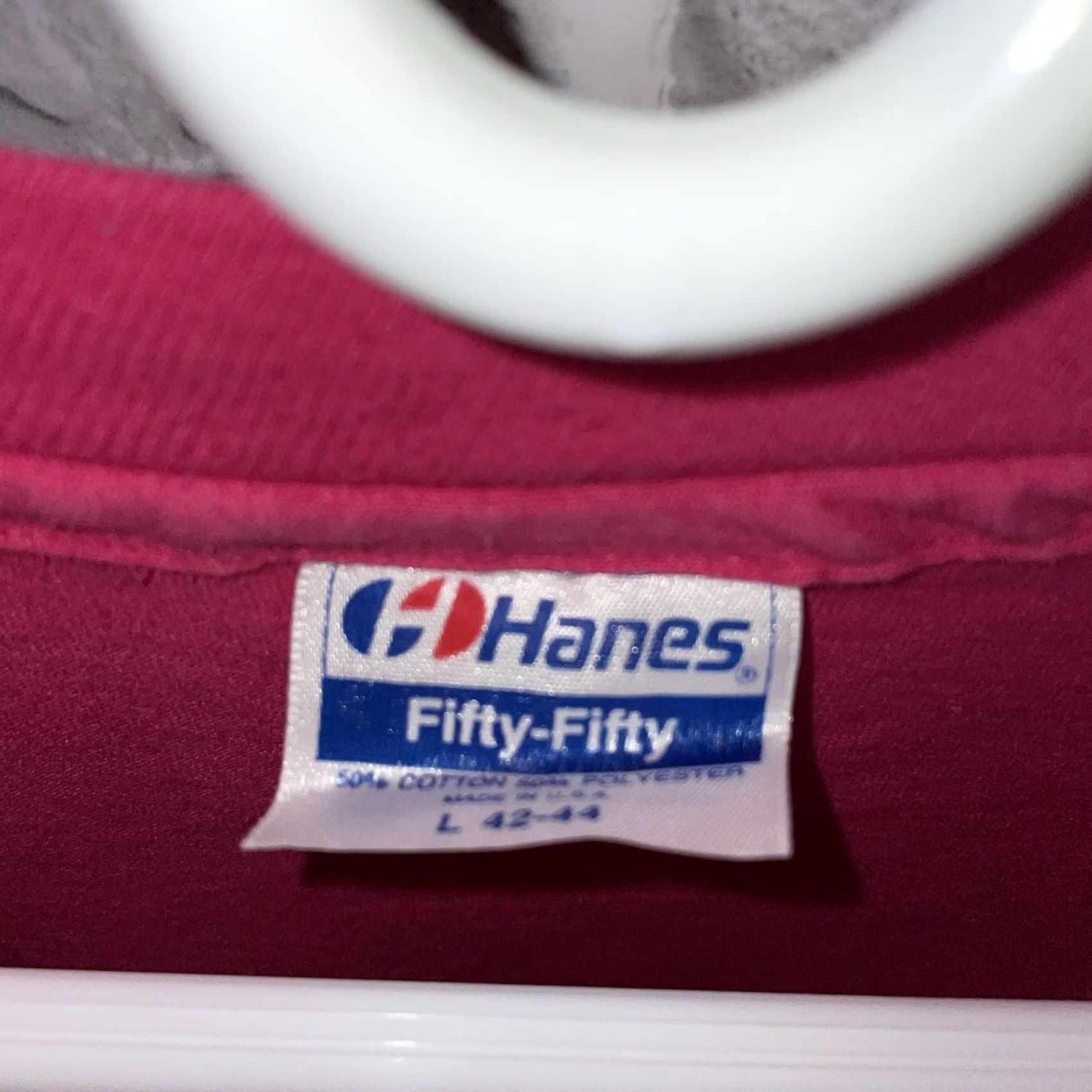 Hanes VINTAGE Hanes USWEST Pink Cotton Blend Graphic Tee Mens Size L USA Single Stitch Size US L / EU 52-54 / 3 - 4 Thumbnail