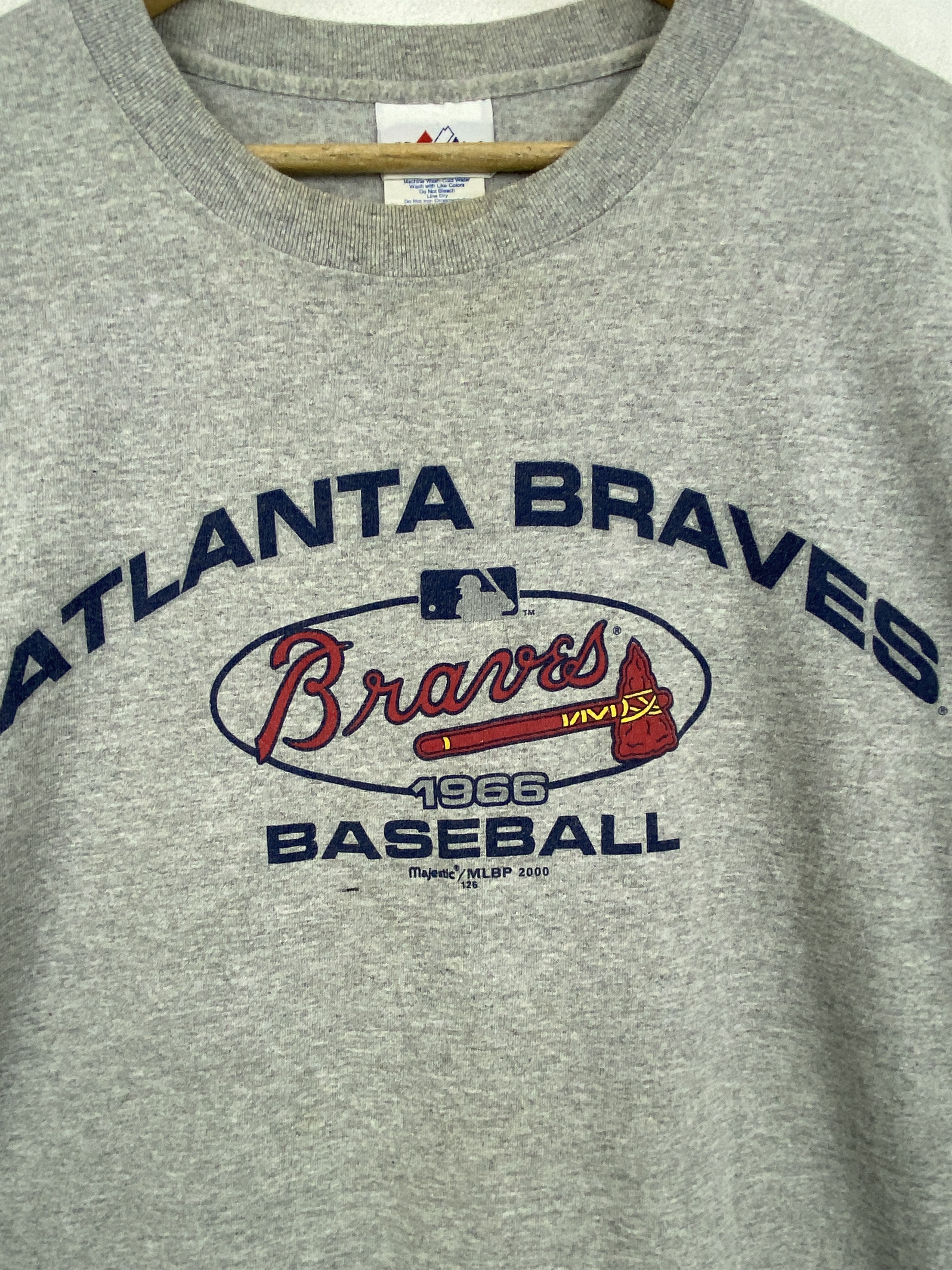 MLB × Vintage Vintage 90s MLB Atlanta Braves Baseball Team Tee TA0559 Size US L / EU 52-54 / 3 - 7 Thumbnail