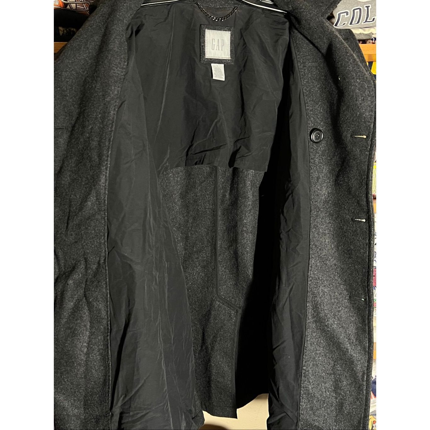 Gap Vintage Gap Men’s Wool Pea Coat Overcoat Size US S / EU 44-46 / 1 - 5 Thumbnail