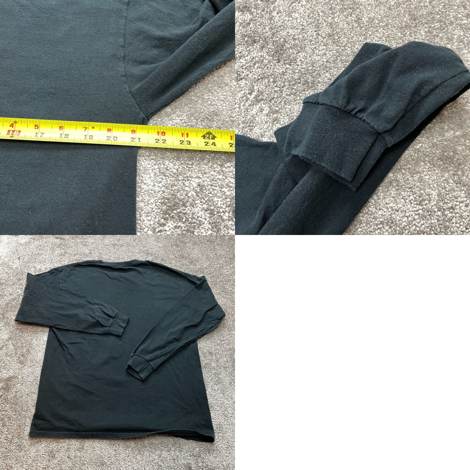 Gildan Gildan Shirt Mens Large Heavy Cotton Black Long Sleeve Blue Mountain State Logo Size US L / EU 52-54 / 3 - 8 Thumbnail