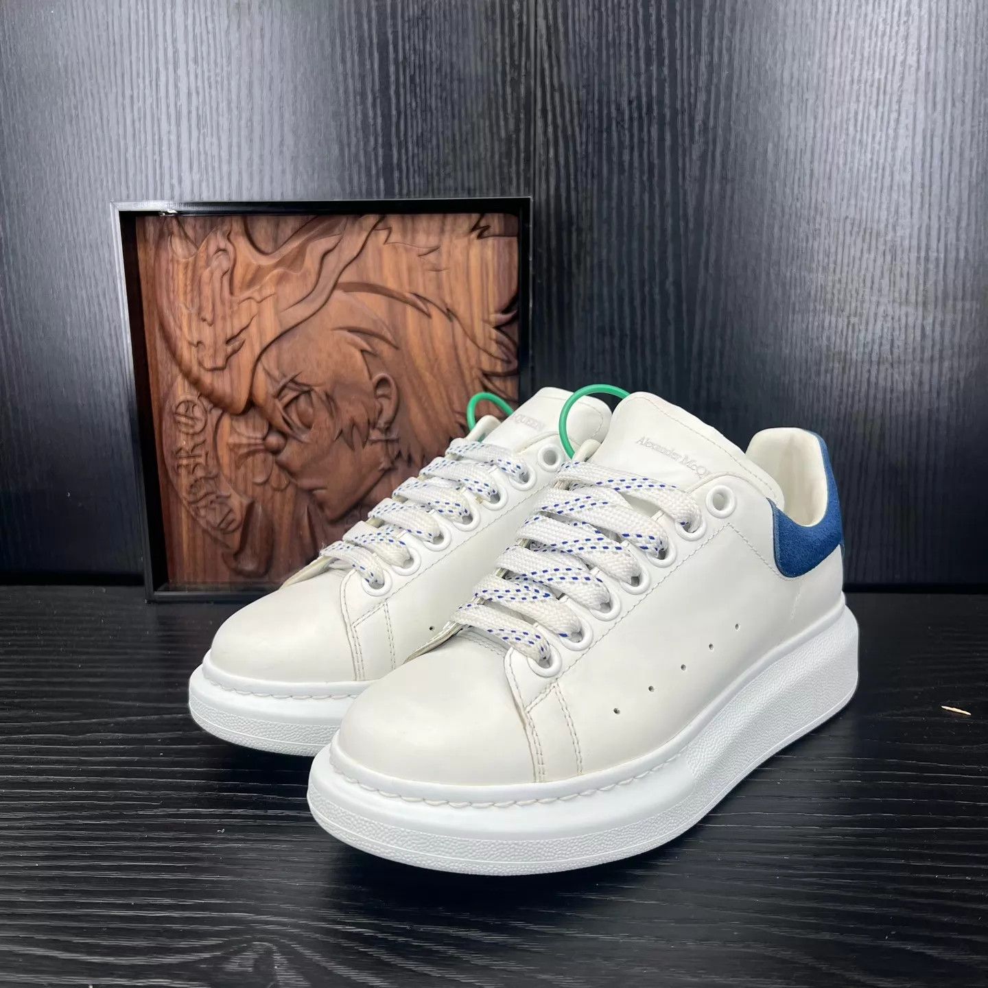 Alexander McQueen McQ Blue Heel Suede Women's 36 Shoes Size US 5.5 / IT 35.5 - 1 Thumbnail