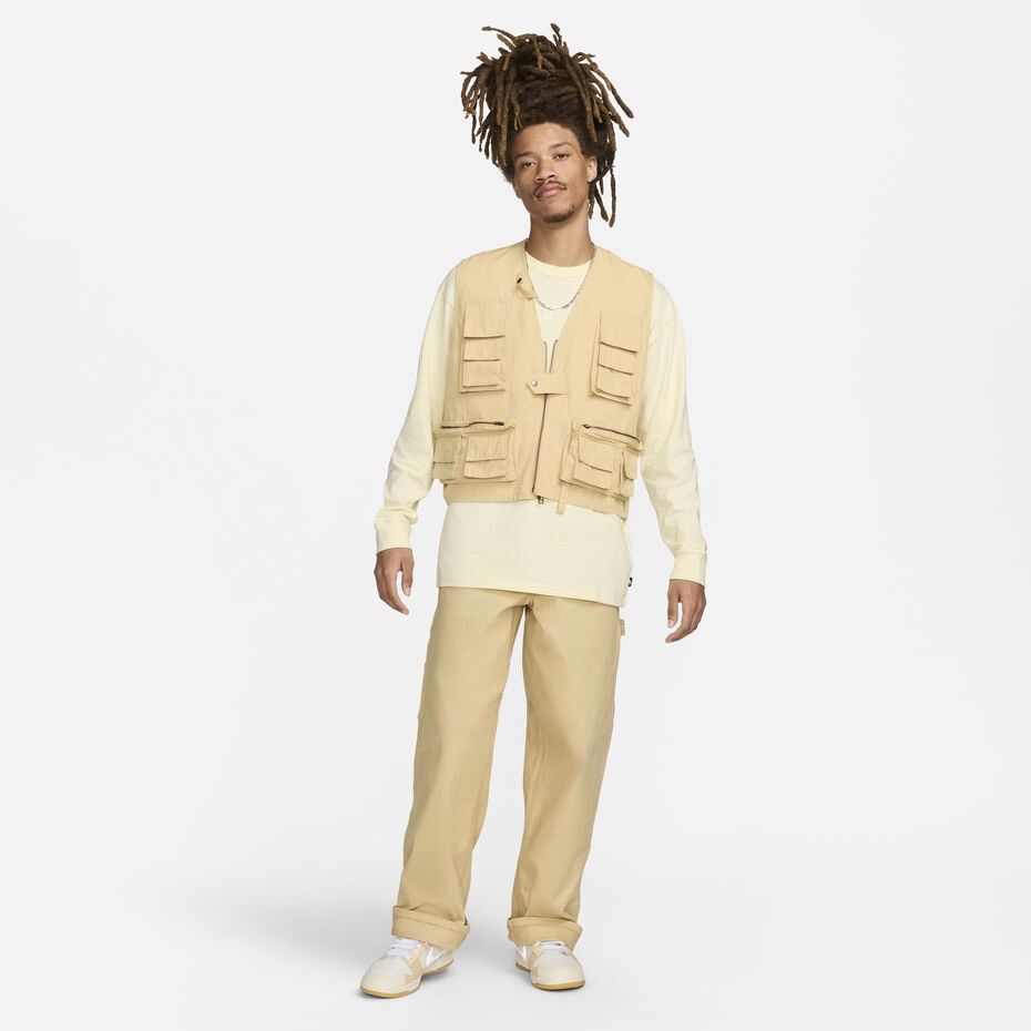Nike Nike Life Utility Vest Full Zip Cargo Pockets Sesame Size US M / EU 48-50 / 2 - 7 Thumbnail