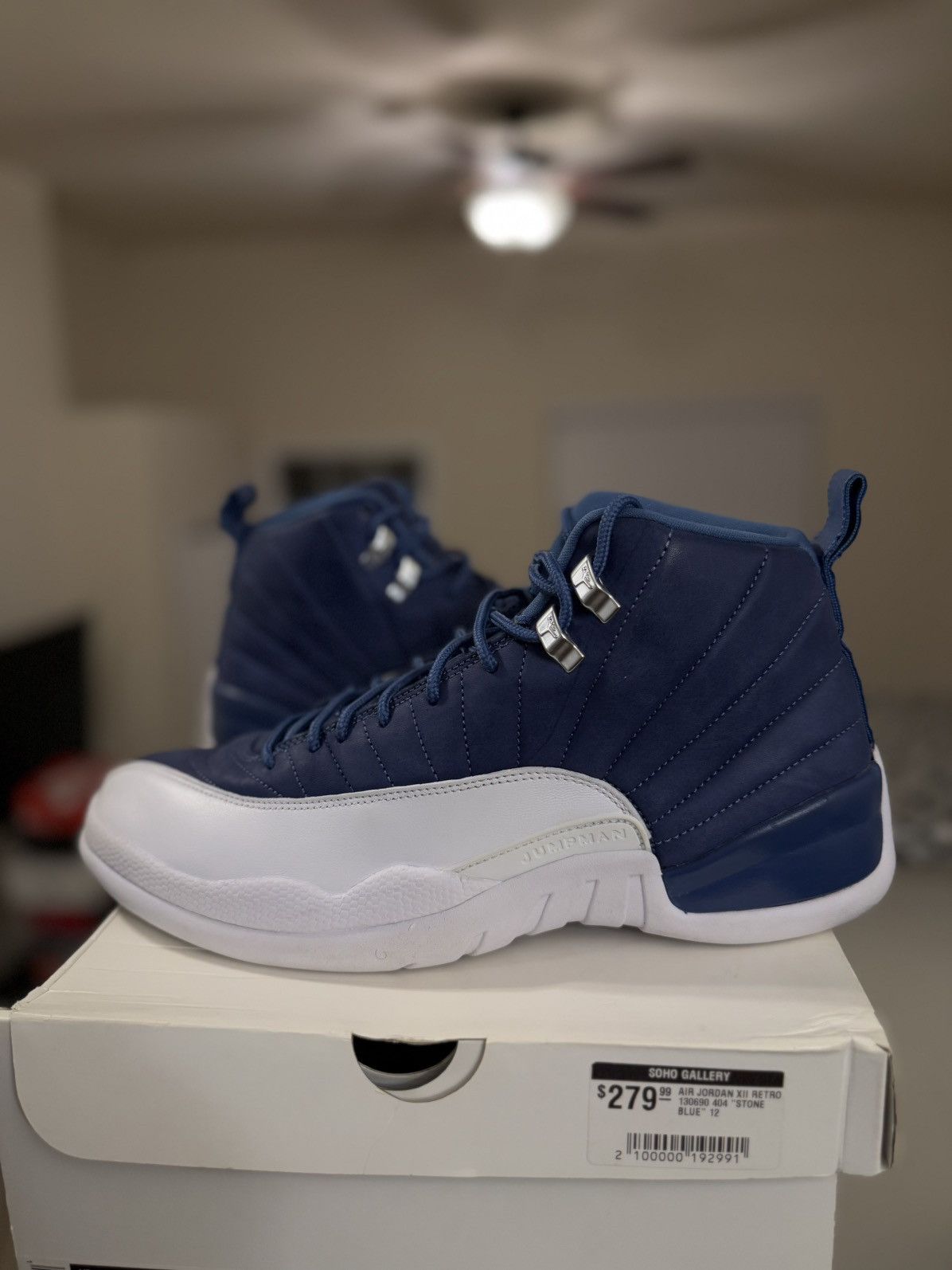 Jordan Brand × Nike Jordan 12 Indigo 2020 (130690-404) Size 12 Clean Size US 12 / EU 45 - 1 Thumbnail