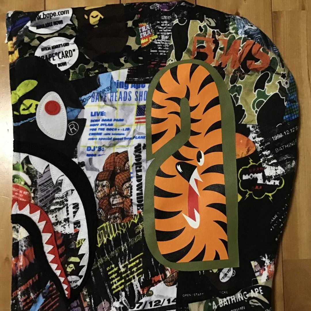 Bape BAPE Flyer Pattern Shark Full Zip Hoodie a bathing ape Size US XL / EU 56 / 4 - 5 Thumbnail