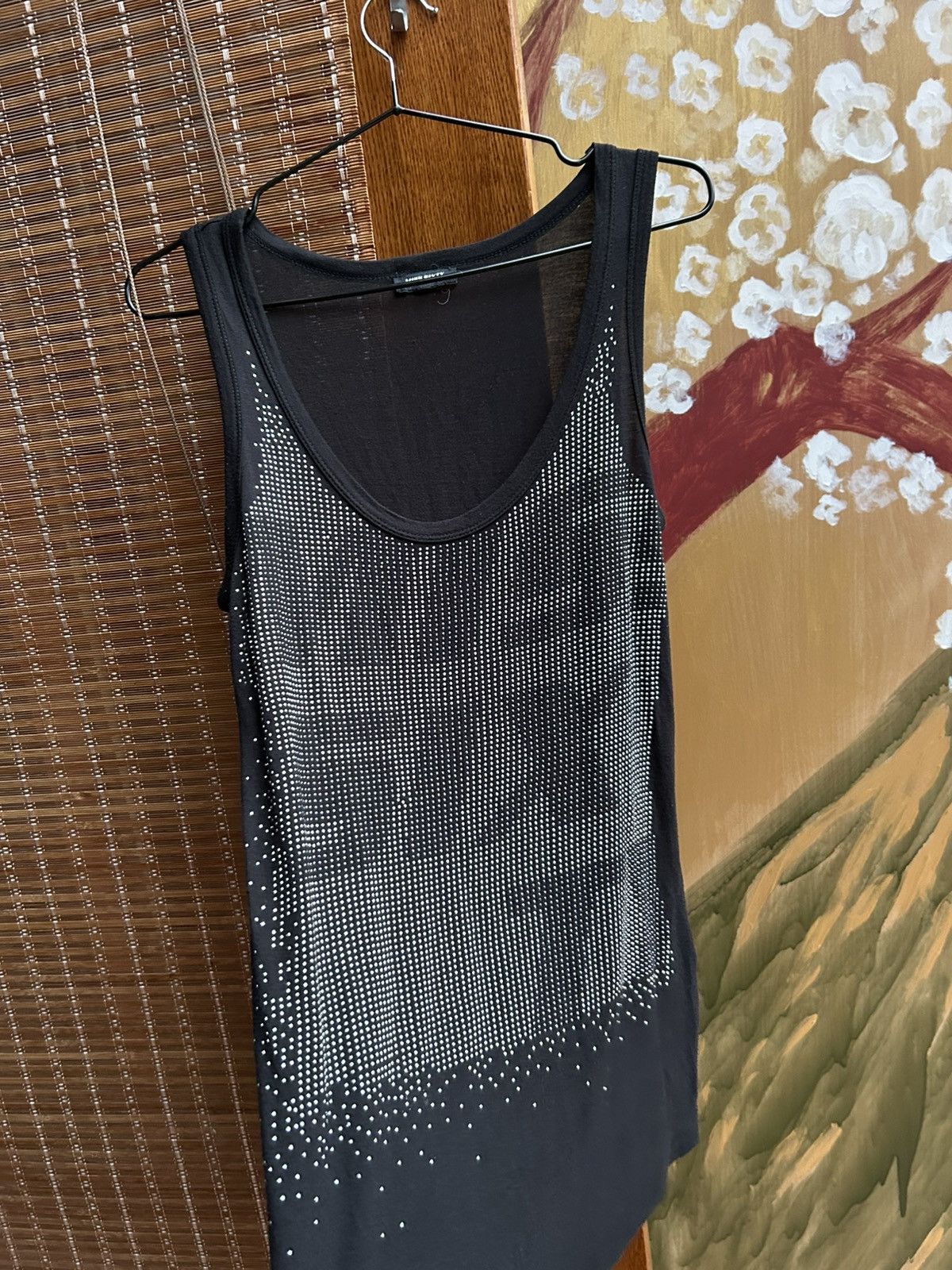 Miss Sixty Vintage Y2K Miss Sixty Black Rhinestone Studded Tank Top Size S / US 4 / IT 40 - 3 Thumbnail