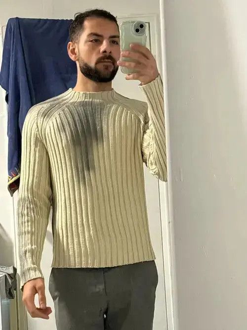 Aran Isles Knitwear Slim Fit Knitted Pullover With Graffiti Size US M / EU 48-50 / 2 - 2 Thumbnail