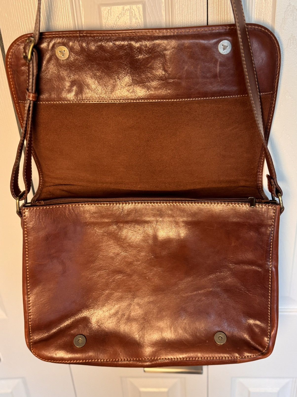 Other Italian leather briefcase - Cognac Color - Great Condition Size ONE SIZE - 6 Thumbnail