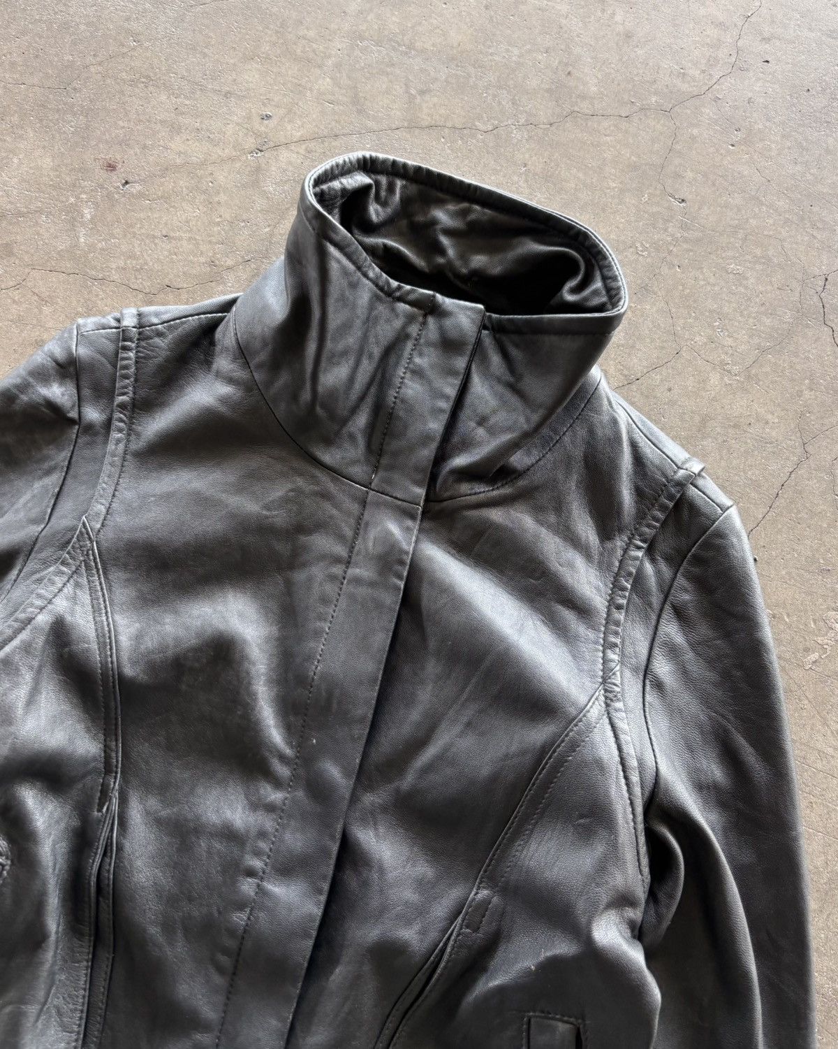 If Six Was Nine 14th Addiction Style Leather Black Jacket Size US S / EU 44-46 / 1 - 3 Thumbnail