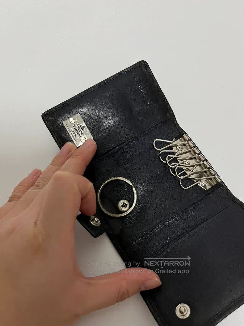 Vivienne Westwood Vivienne Westwood Saturn Logo Leather Keychain Size ONE SIZE - 5 Thumbnail