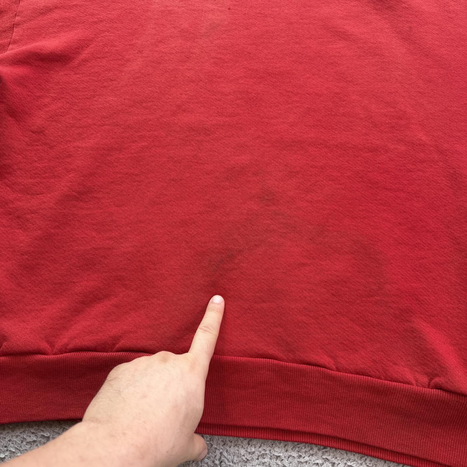 Jerzees Vintage 90s Indiana Hoosiers Crewneck Sweatshirt USA Red 2XL Size US XXL / EU 58 / 5 - 8 Thumbnail