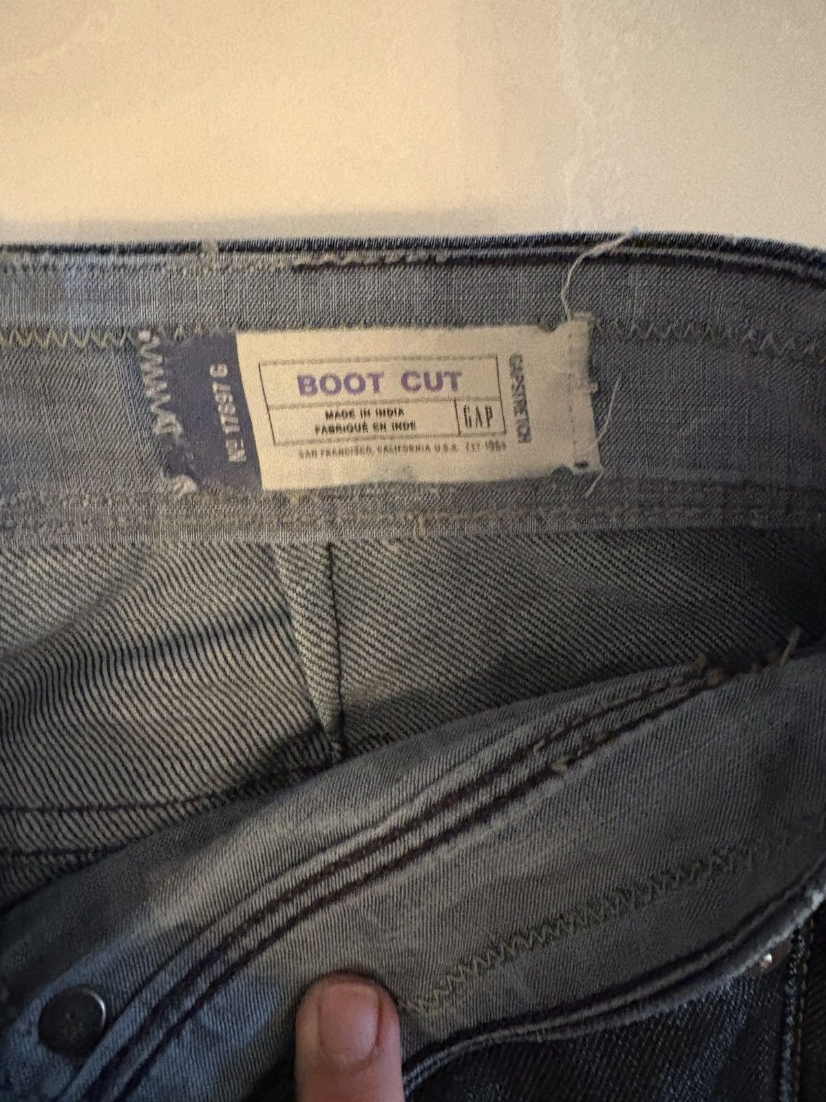 Gap Vintage GAP 1969 striped denim Size 32" / US 10 / IT 46 - 4 Thumbnail
