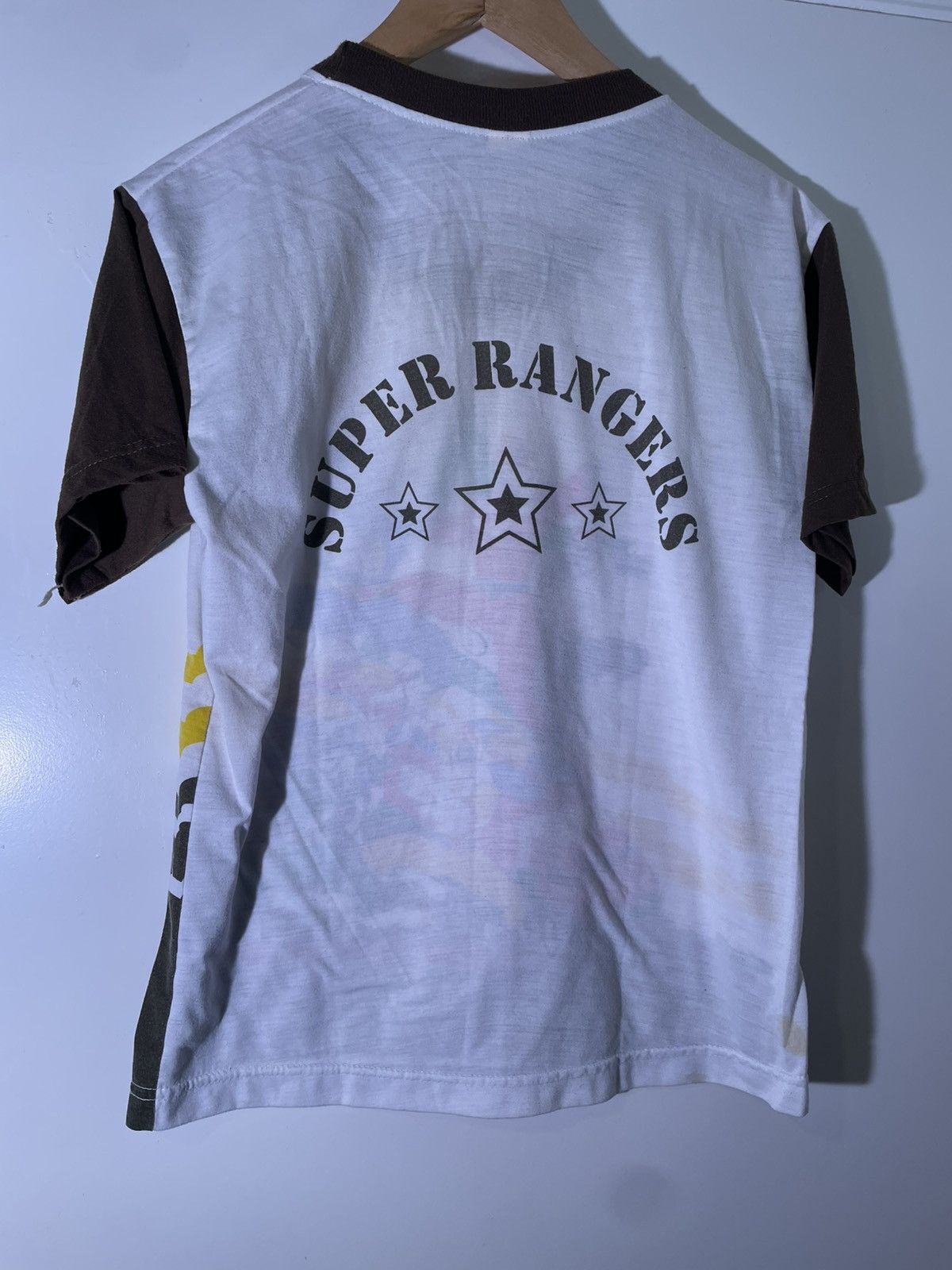 Vintage 90’s 2000’s Y2K Boot Power Rangers Kids Cartoon TV T Shirt Size US XXS / EU 40 - 2 Thumbnail