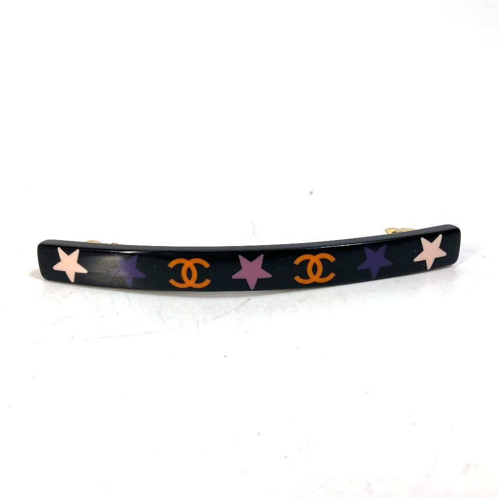 Chanel Chanel 03A Star Coma Mark Cc Hair Accessory Barrette Plastic Women Black Size ONE SIZE - 1 Thumbnail