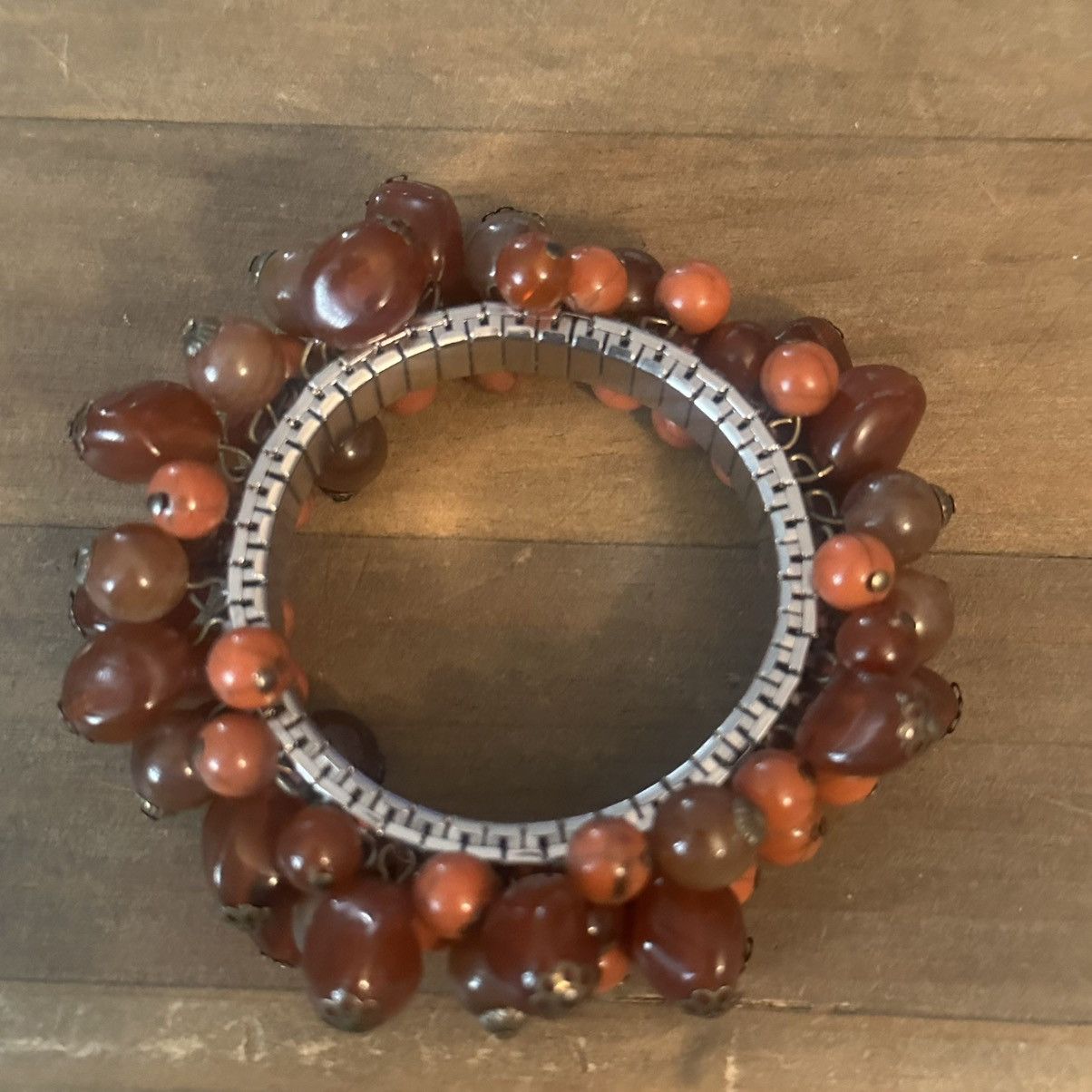 Vintage Vintage cluster bead stretch bracelet Size ONE SIZE - 3 Thumbnail