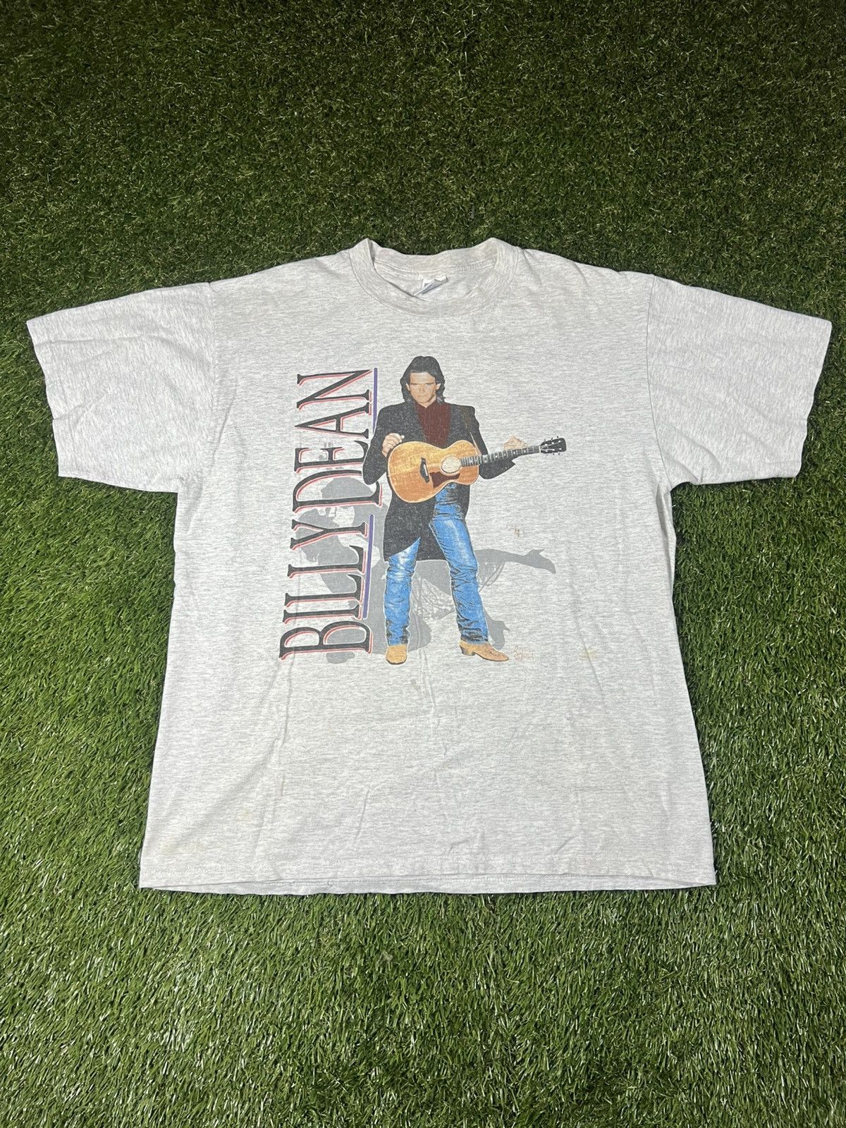 Band Tees Vintage 90’s Billy Dean Fire in the Dark Music Band Tour Tee Size US XL / EU 56 / 4 - 1 Thumbnail