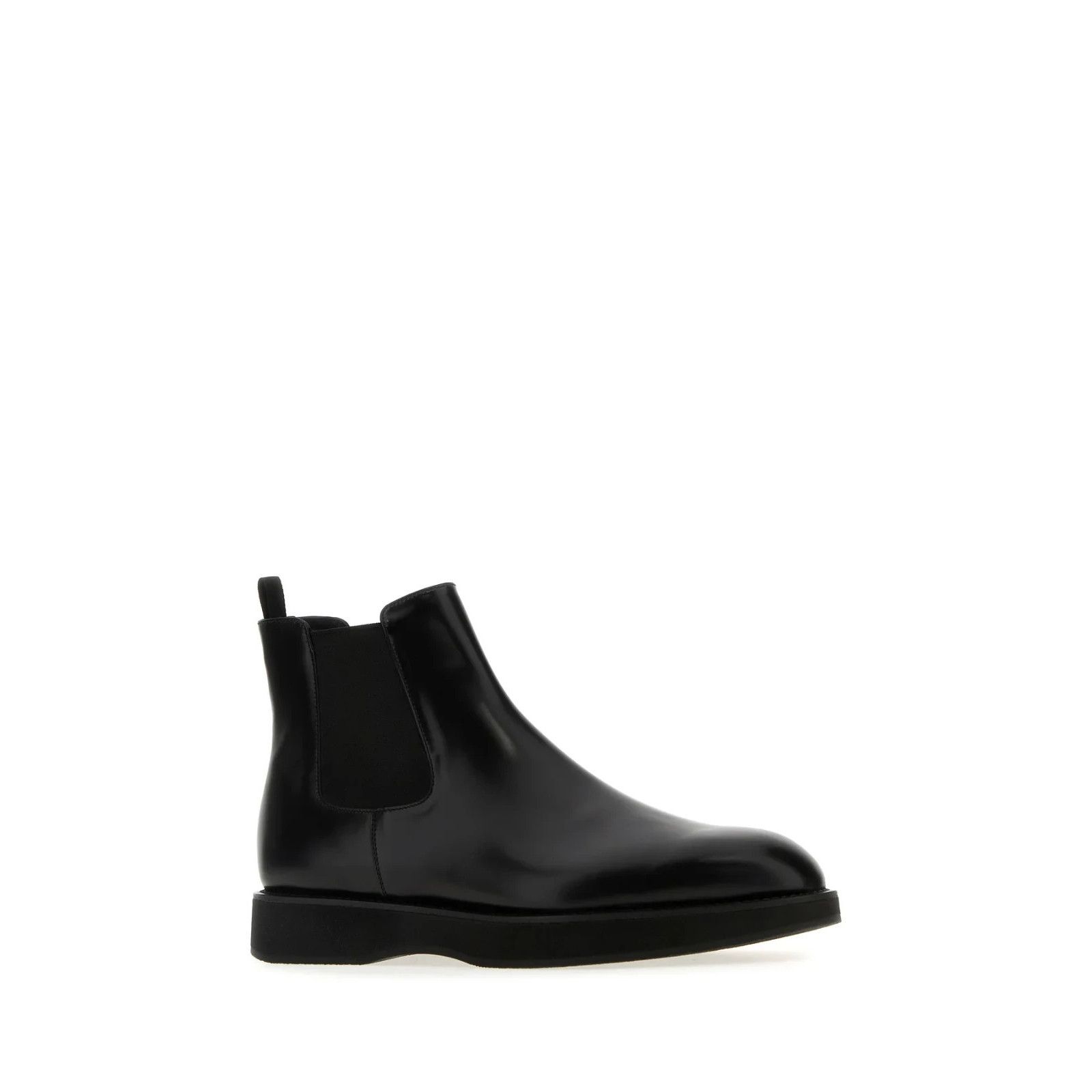 Prada PRADA Black Leather Ankle Boots New & Authentic (Men's size: Size US 10 / EU 43 - 2 Thumbnail