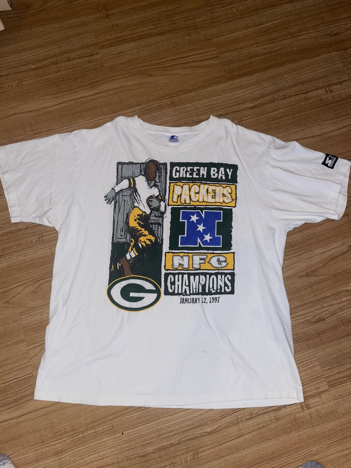 Starter 1997 Green Bay Packers AFC Championship Size US XL / EU 56 / 4 - 1 Thumbnail