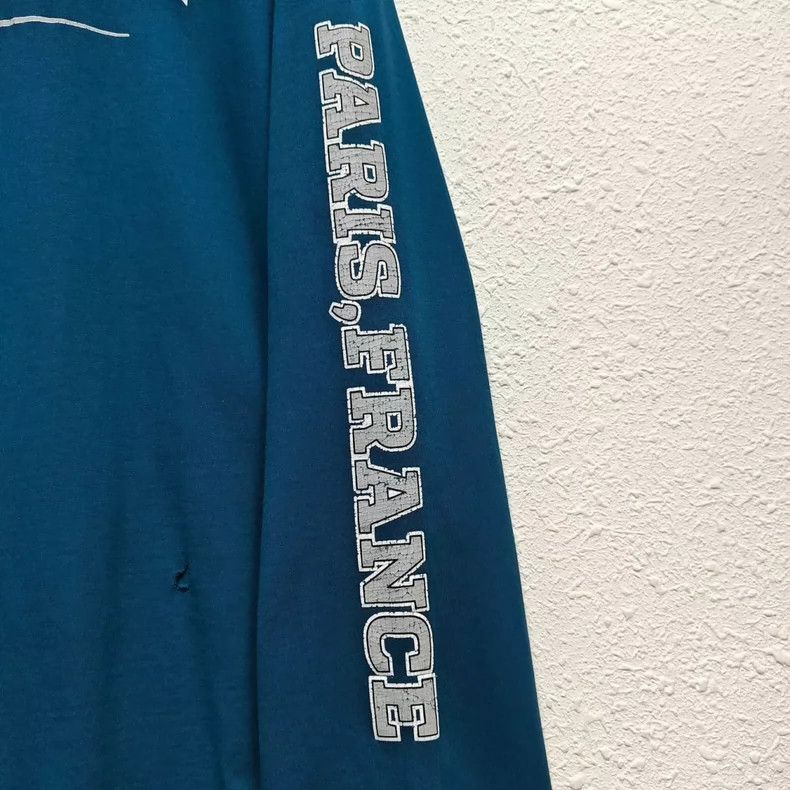 Balenciaga Double B Destroy Logo Ripped Distressed Long Sl