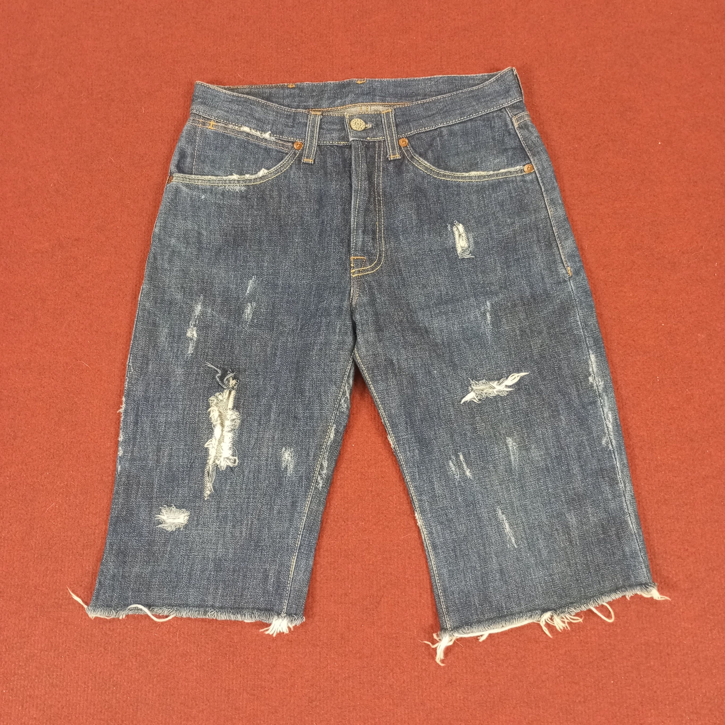 Gucci Luxury Brand Distressed Short Jeans